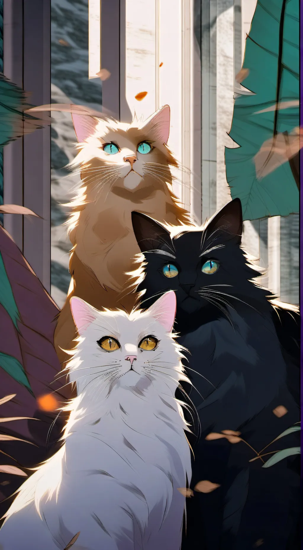 ai character: 21 Trio AS UR CATS background