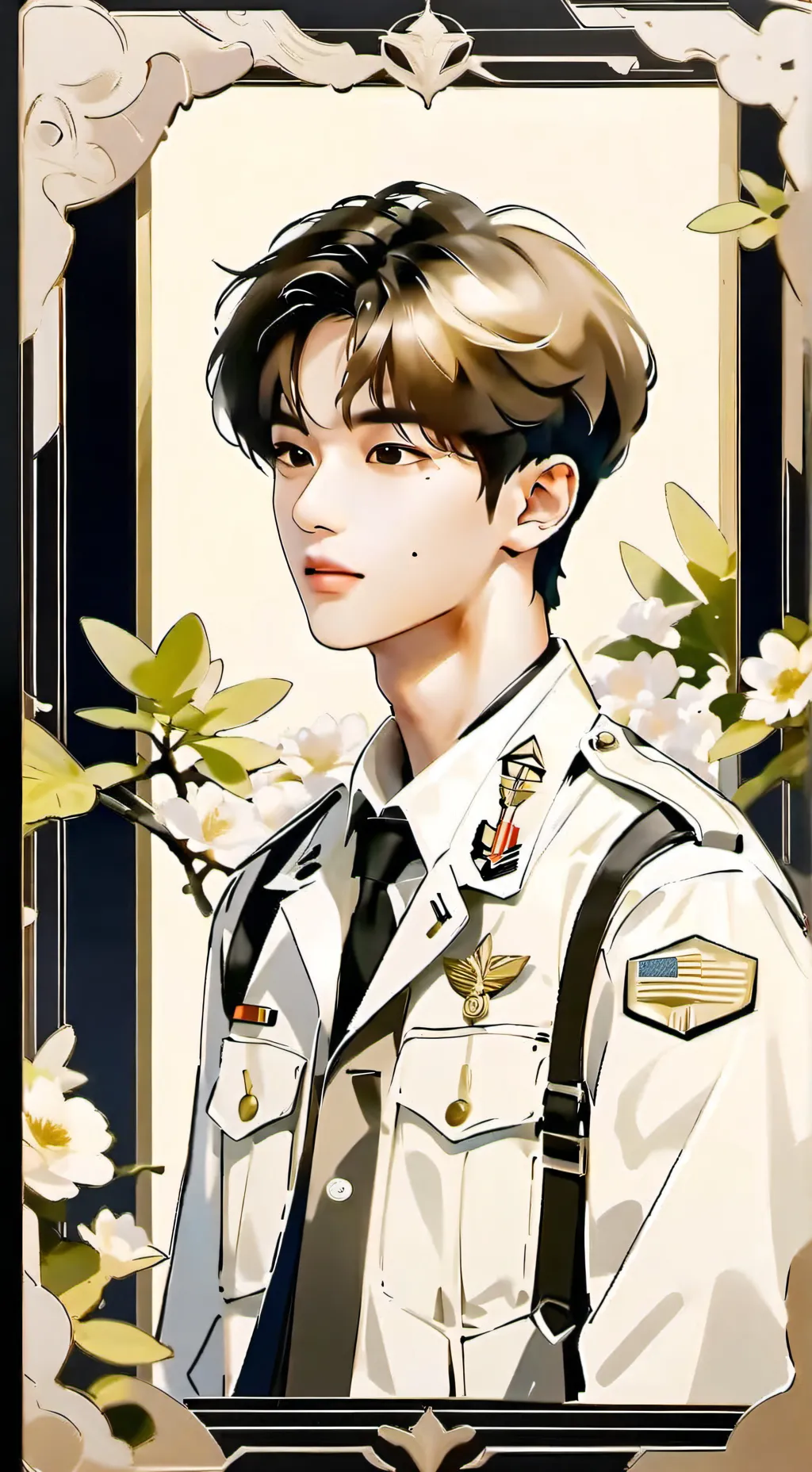 ai character: Taehyung  background