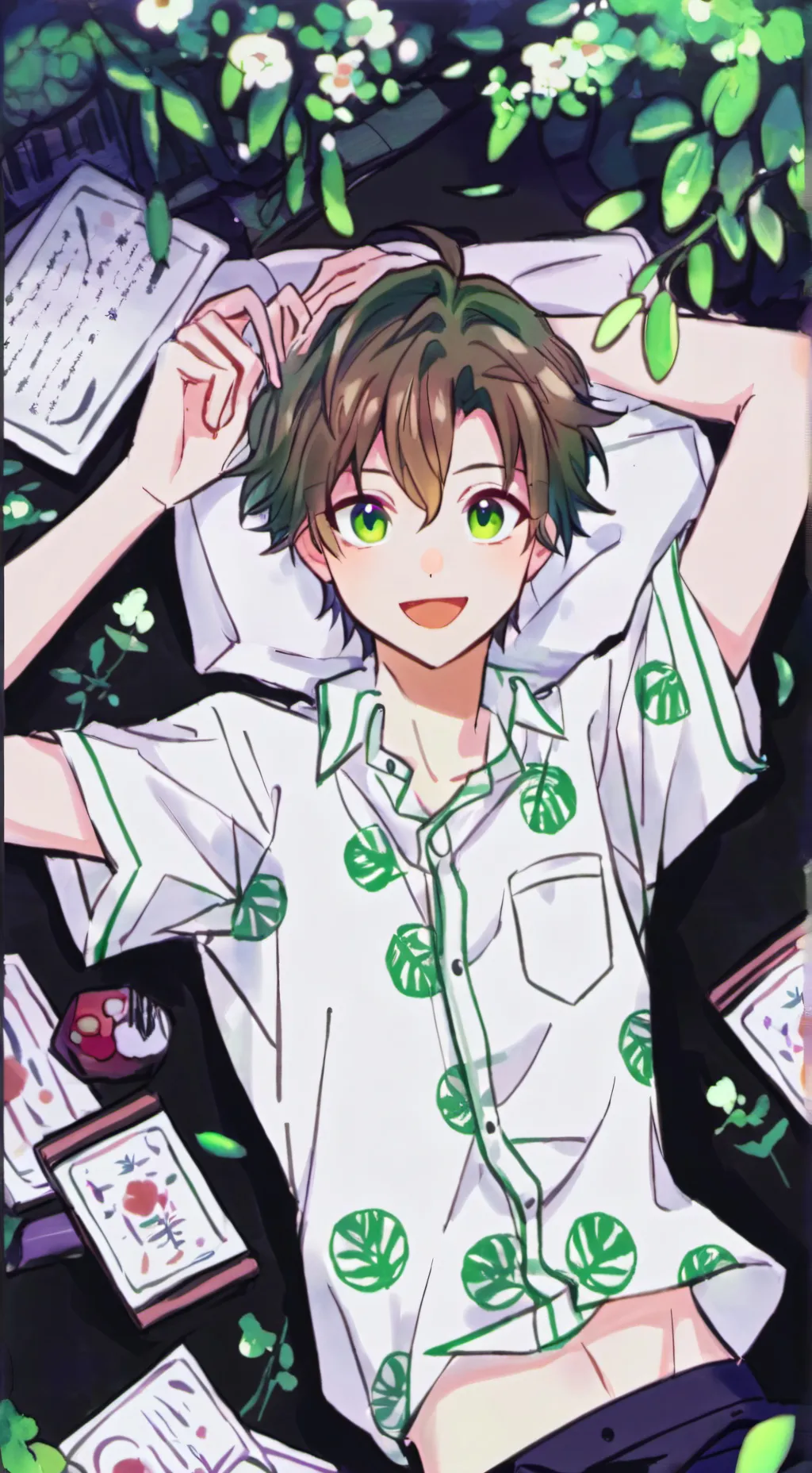 ai character: kukai souma background