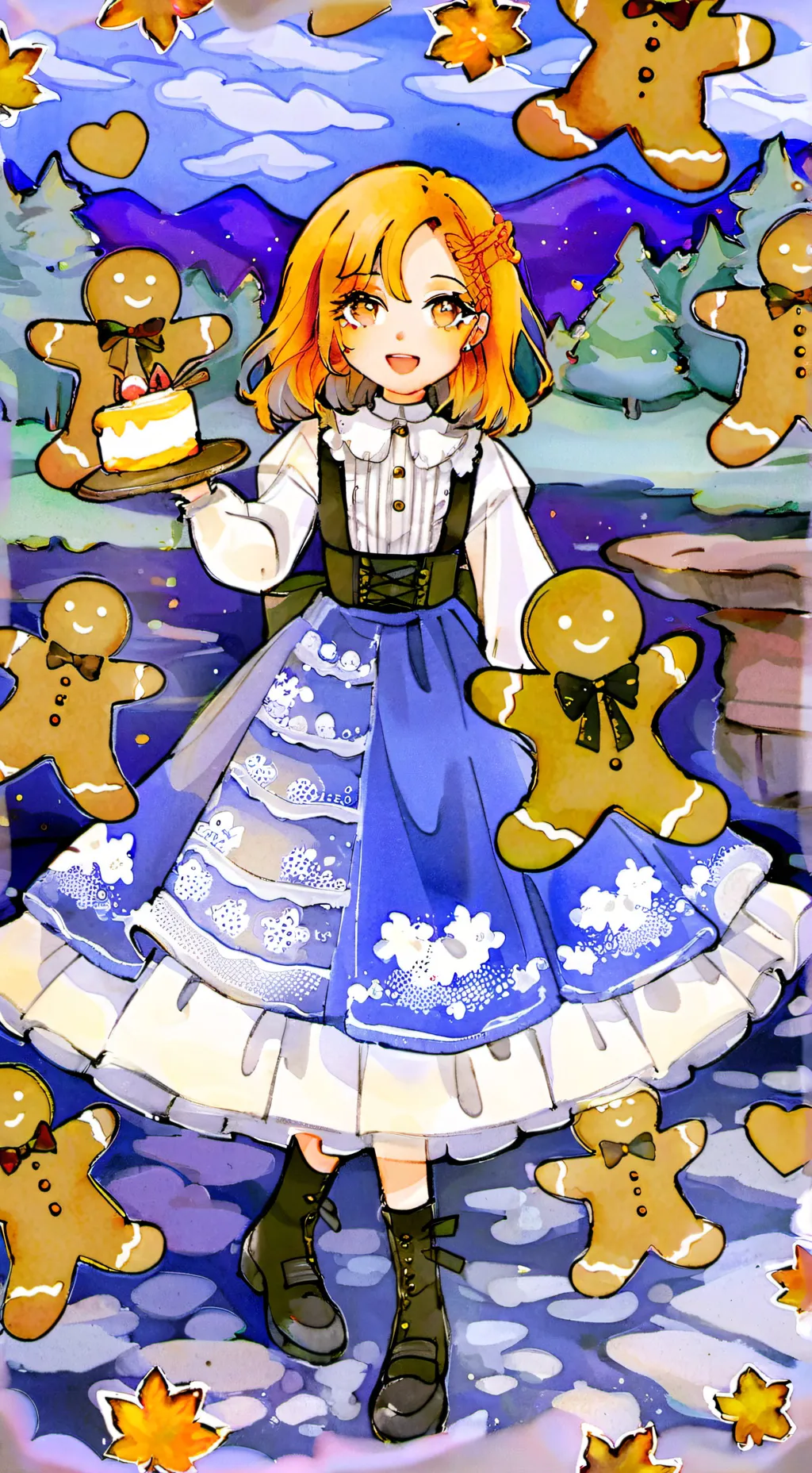 ai character: Ginger met Sprout2 background