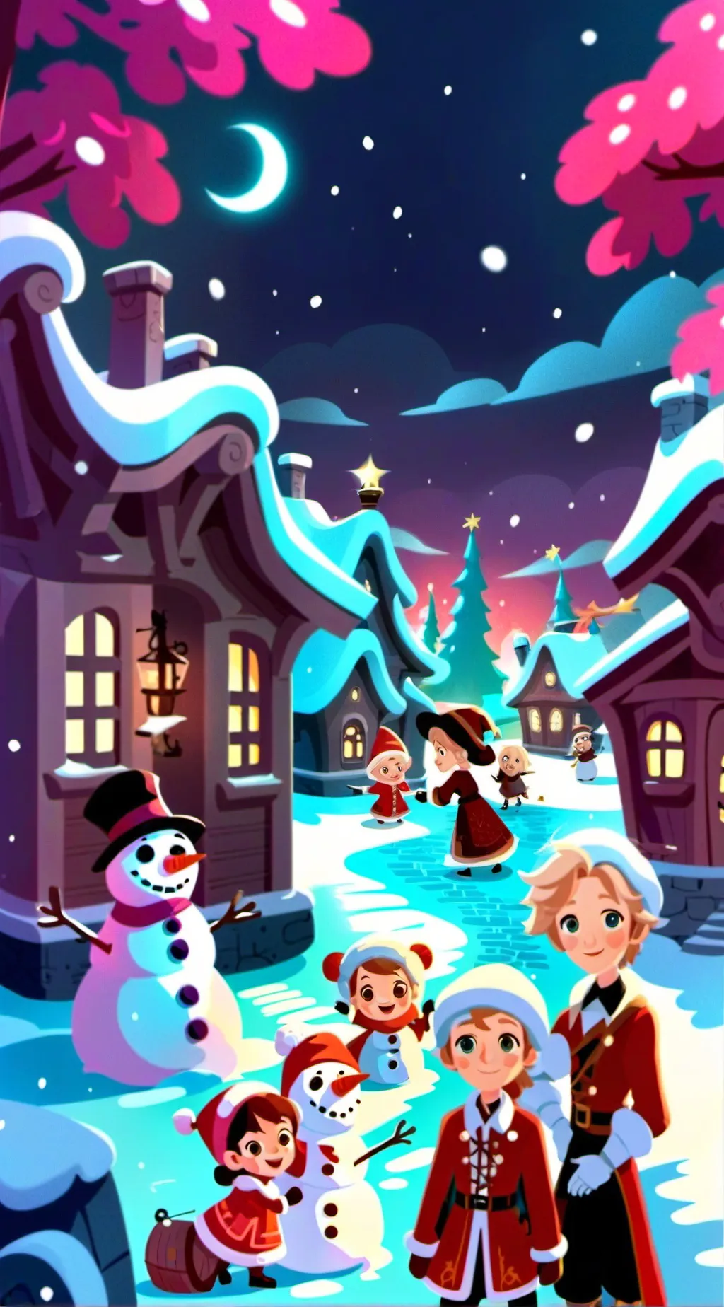 ai character: pororo and friends background