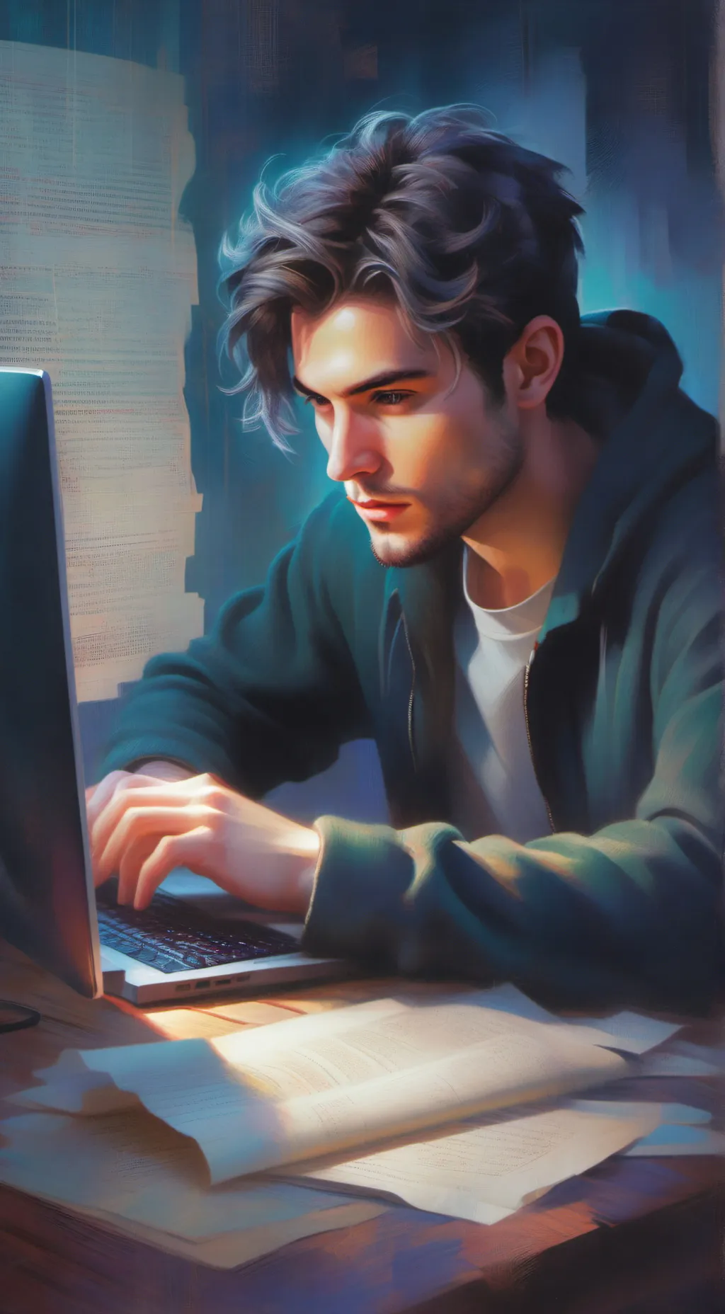 ai character: Type this background