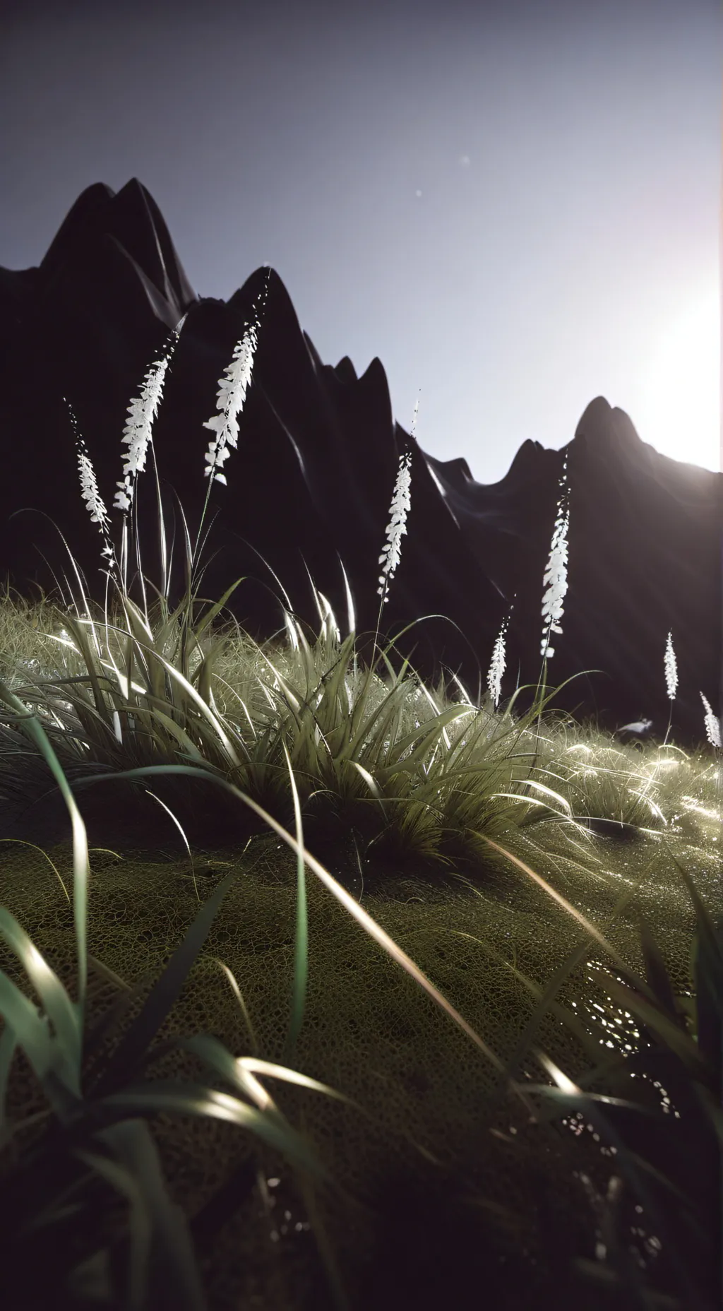 ai character: Grass  background