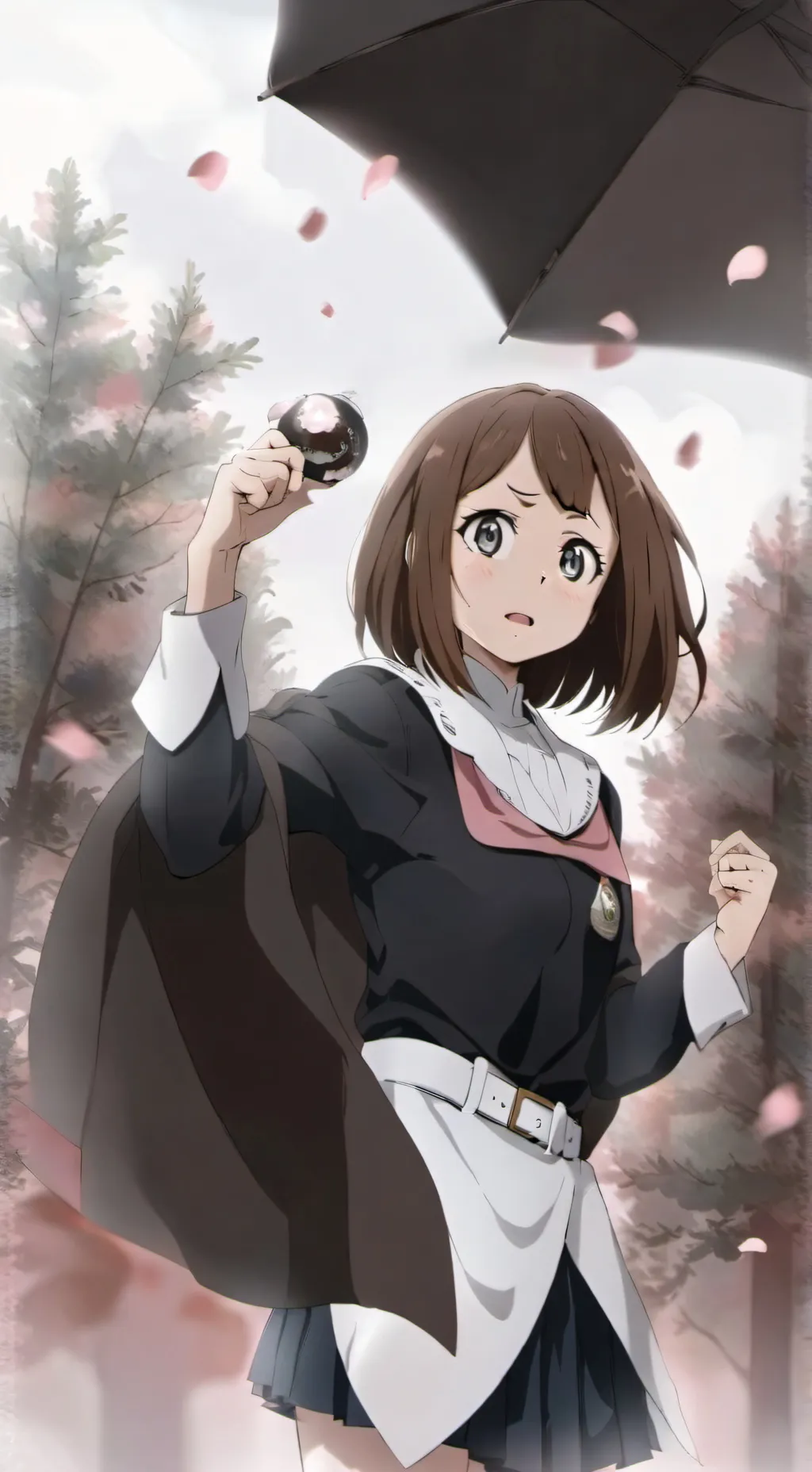 ai character: Uraraka  background