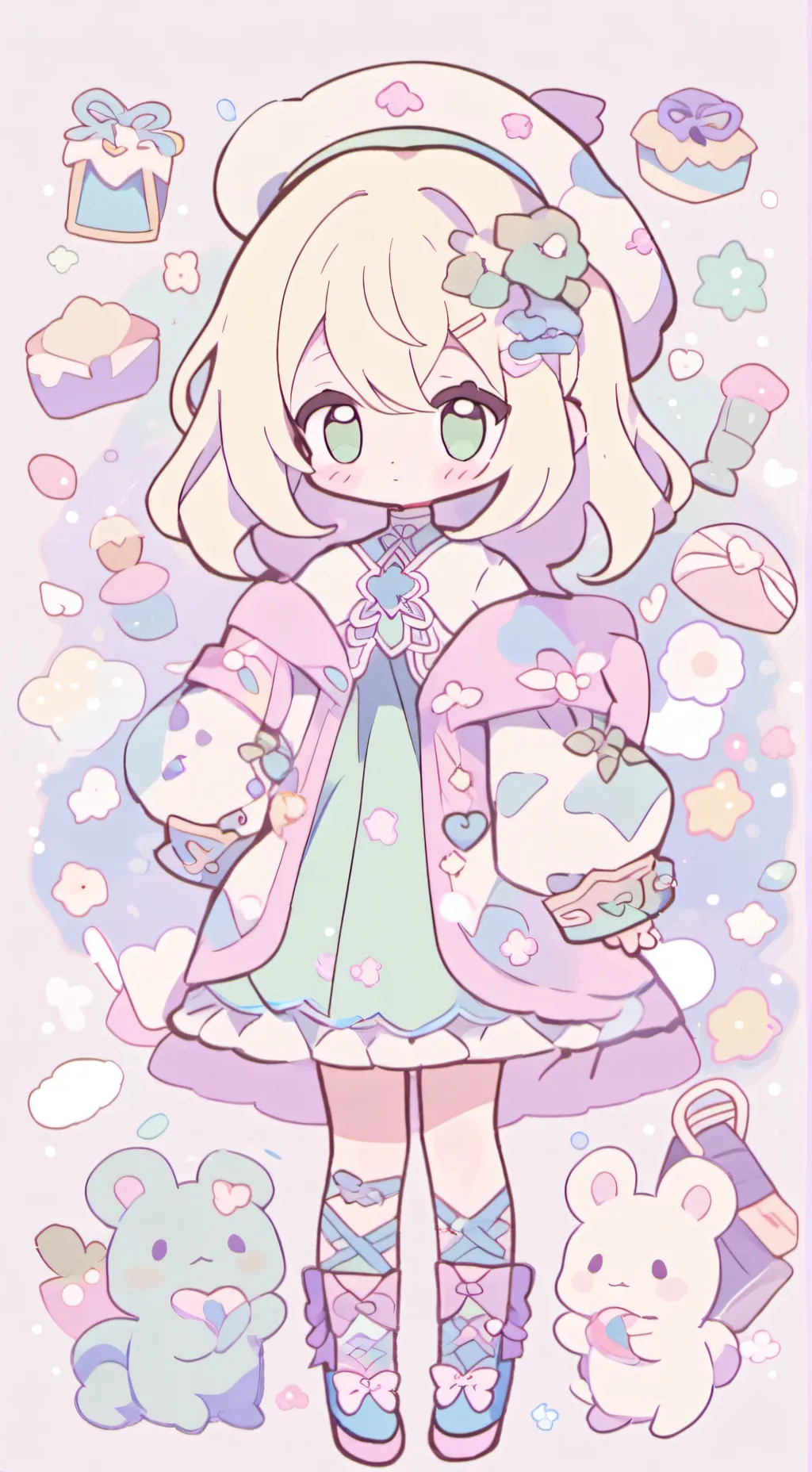 ai character: anna and bakugo  background