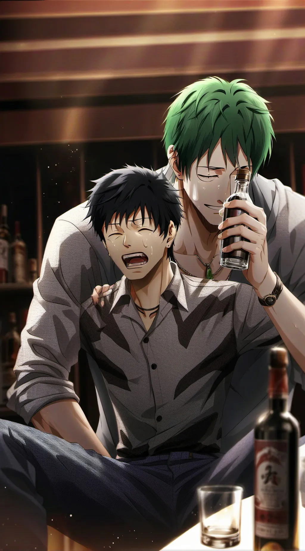 ai character: Zolu (zoro x luffy background