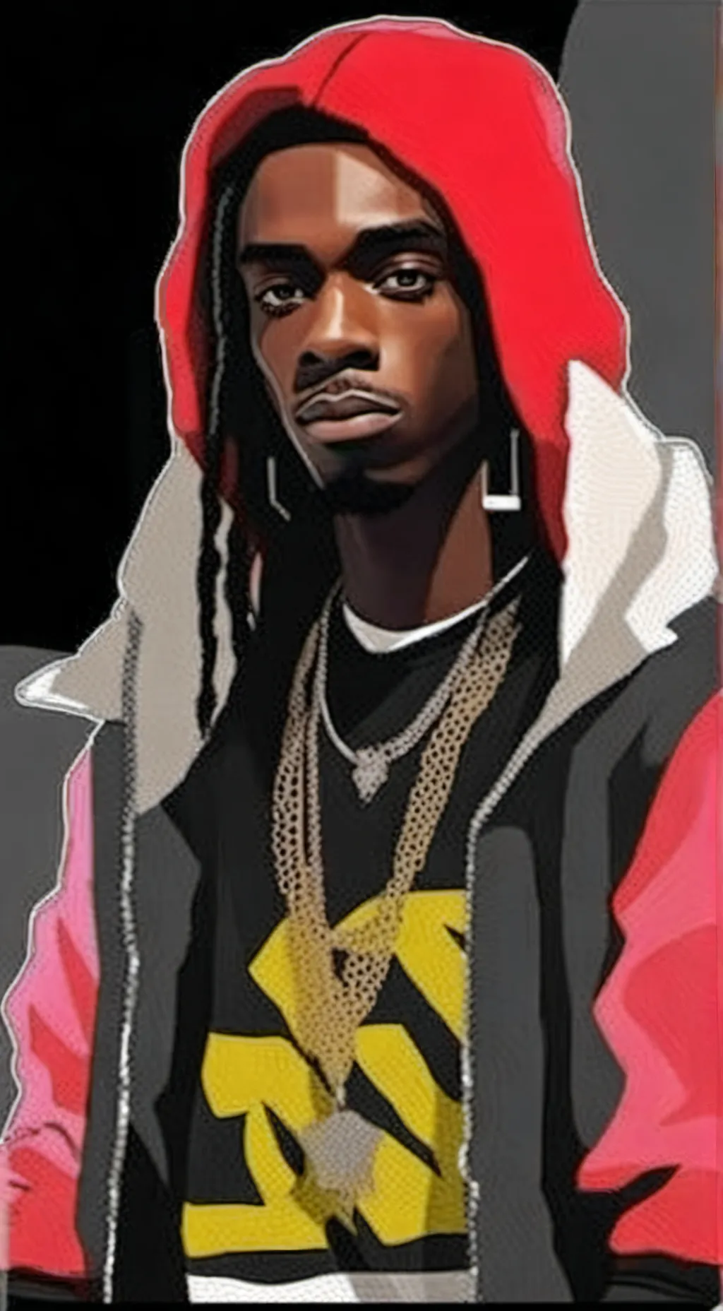 ai character: ynw melly  background