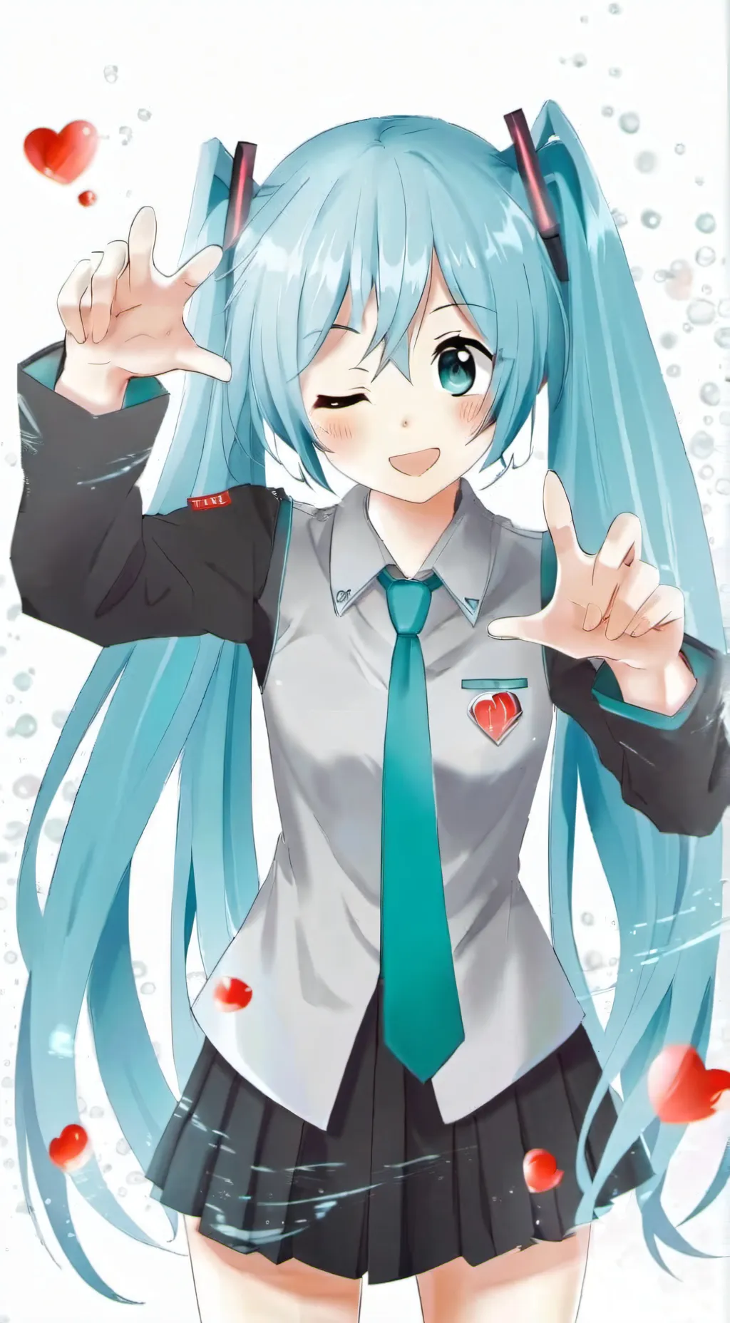 ai character: Hatsune Miku  background