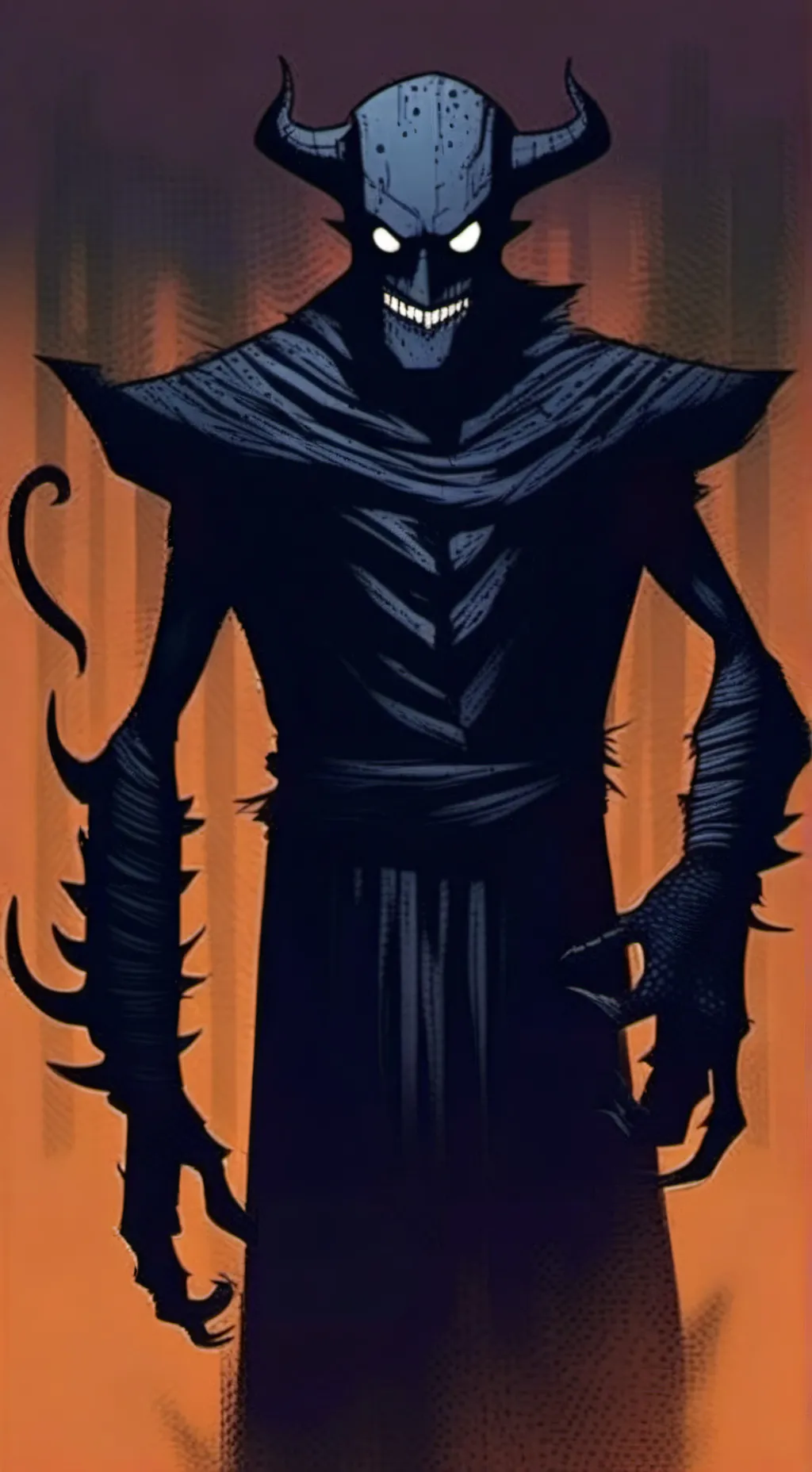 ai character: ink demon background