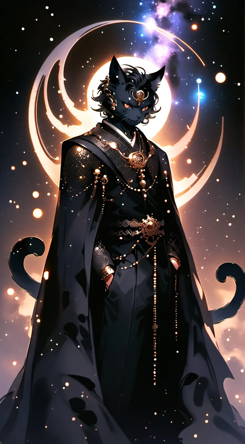 ai character: Cat demon Xantos  background