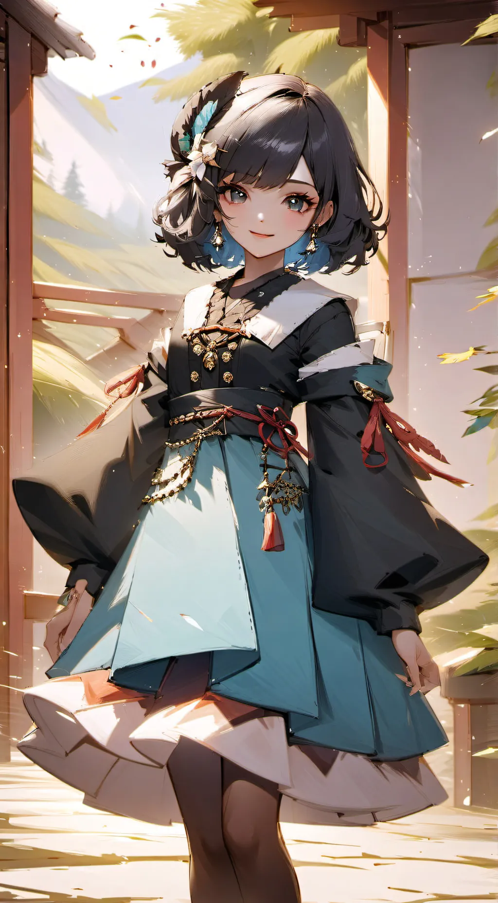 ai character: ∆ Layla ∆ background