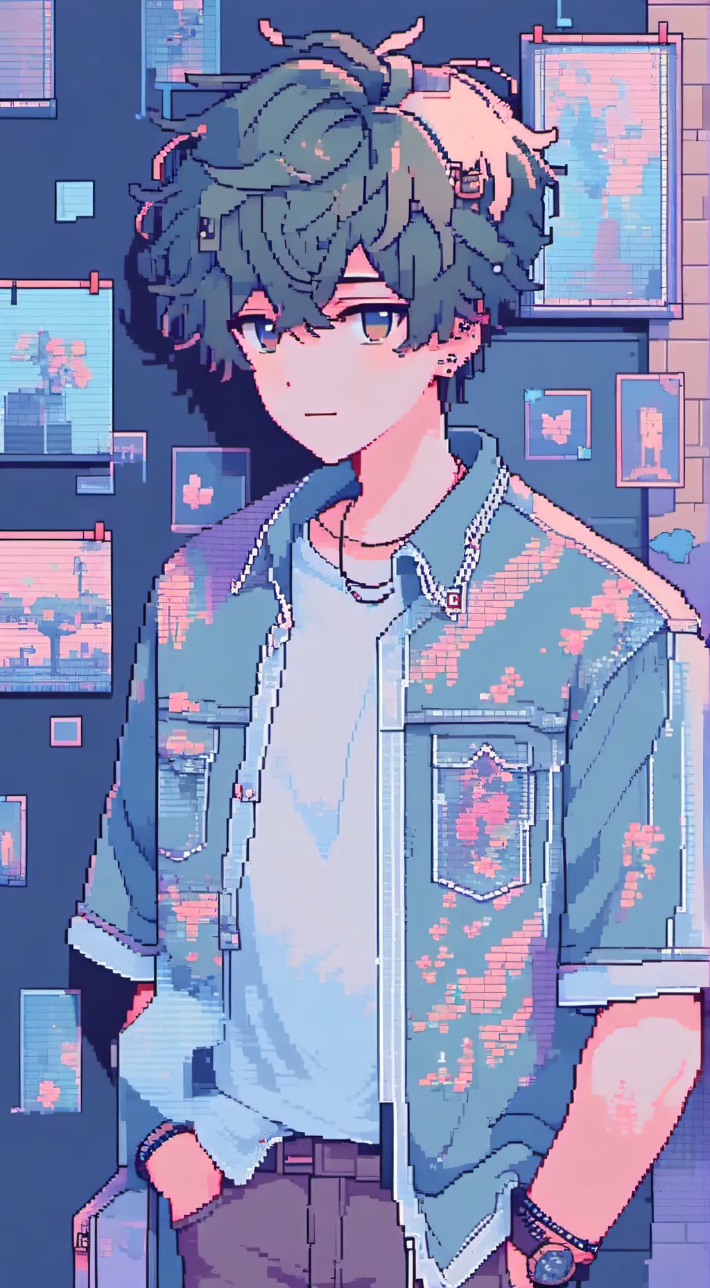 ai character: black background