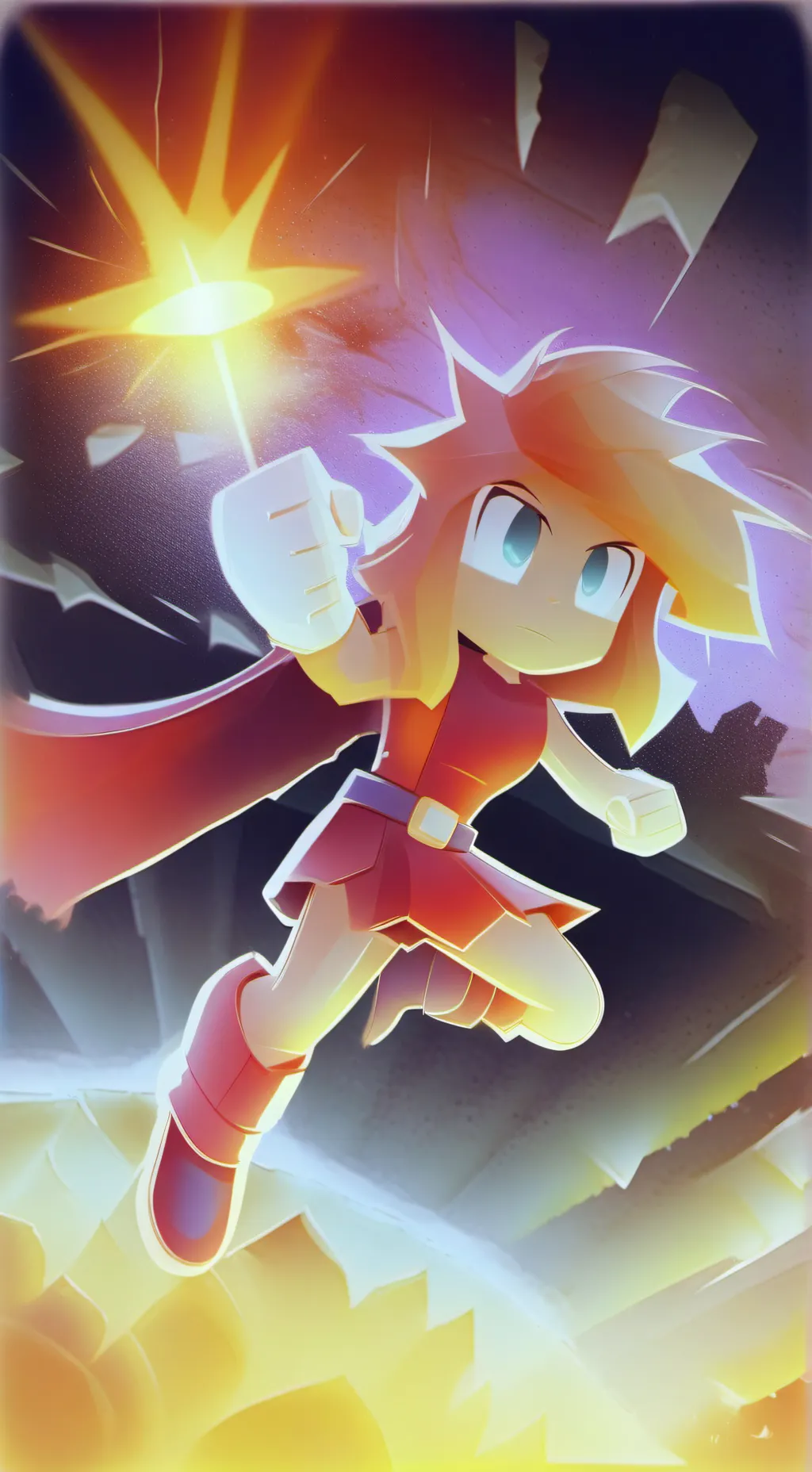 ai character: super amy background