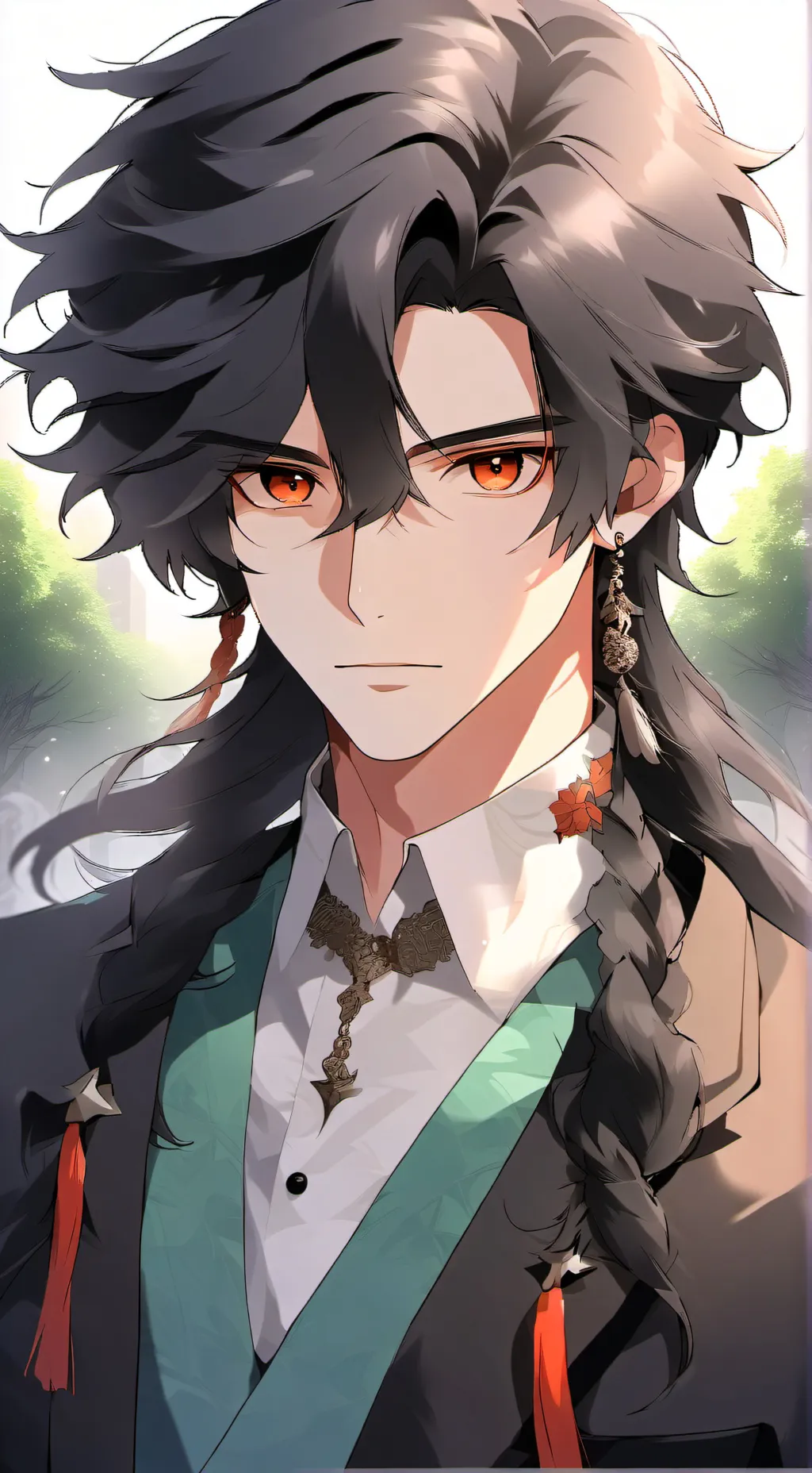 ai character: Forest background