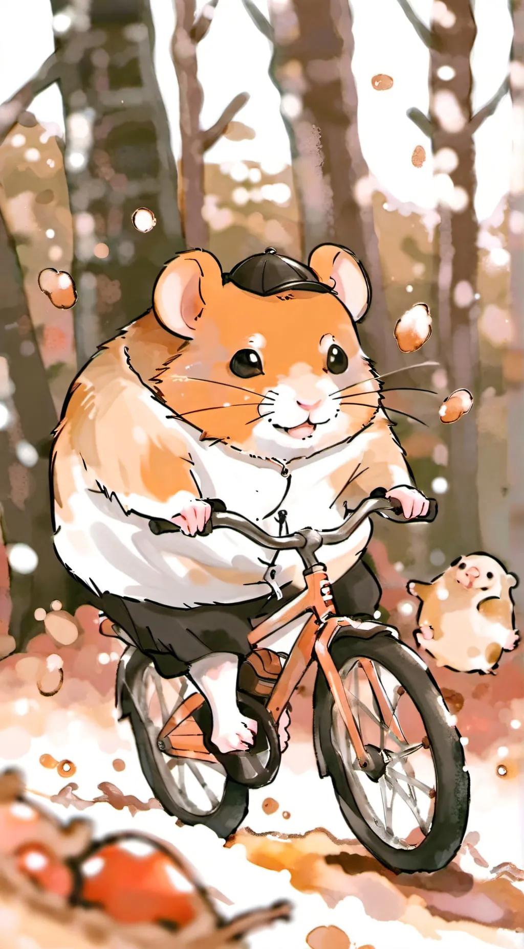 ai character: a rich hamster  background