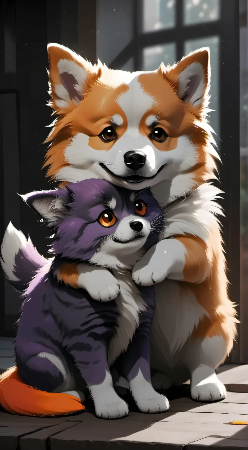 ai character: Catnap x Dogday background