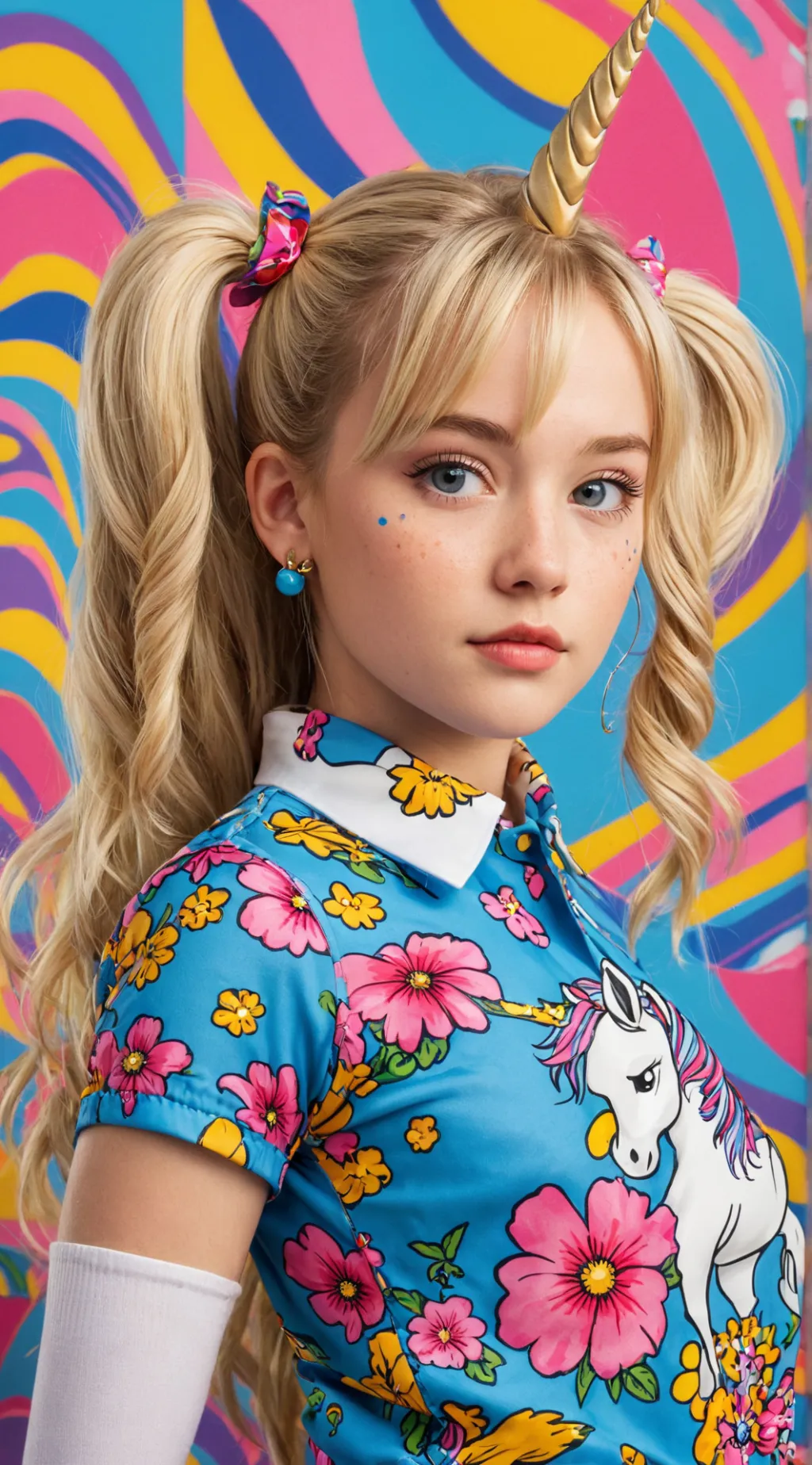 ai character: Joho Siwa background