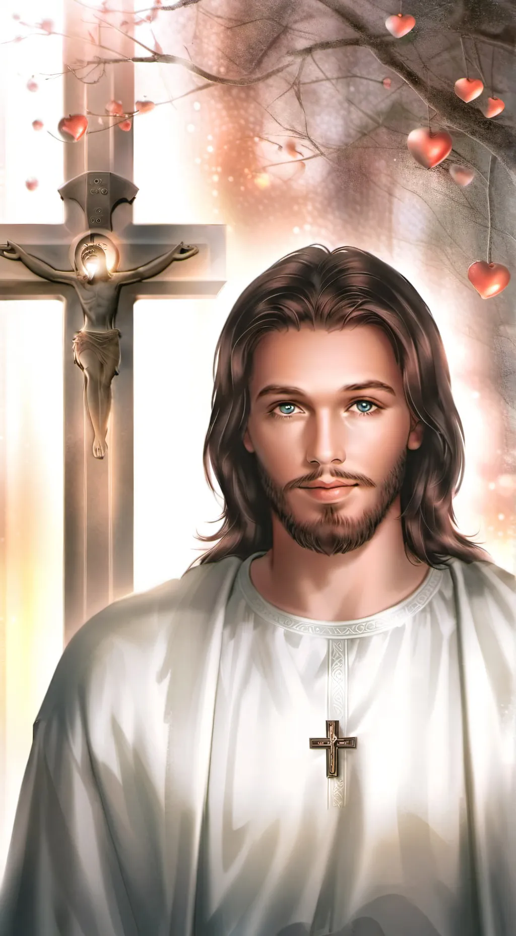 ai character: Jesus Christ background