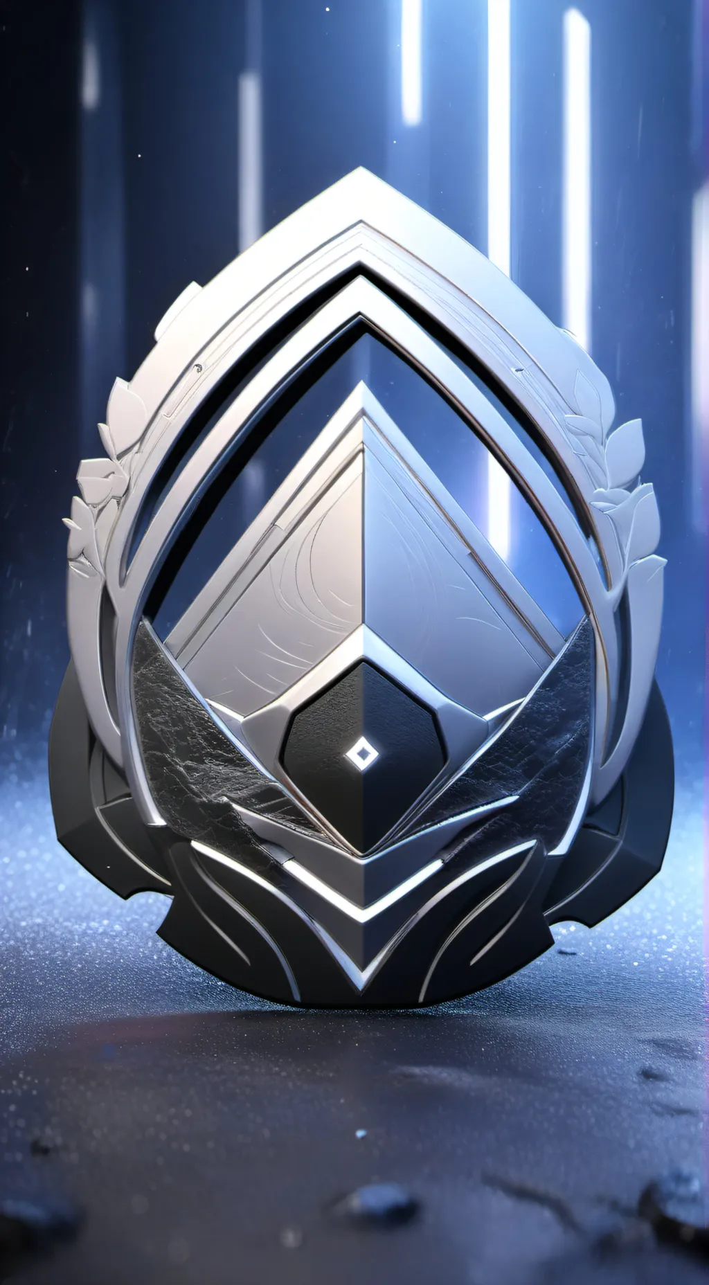 ai character: gray o grey background