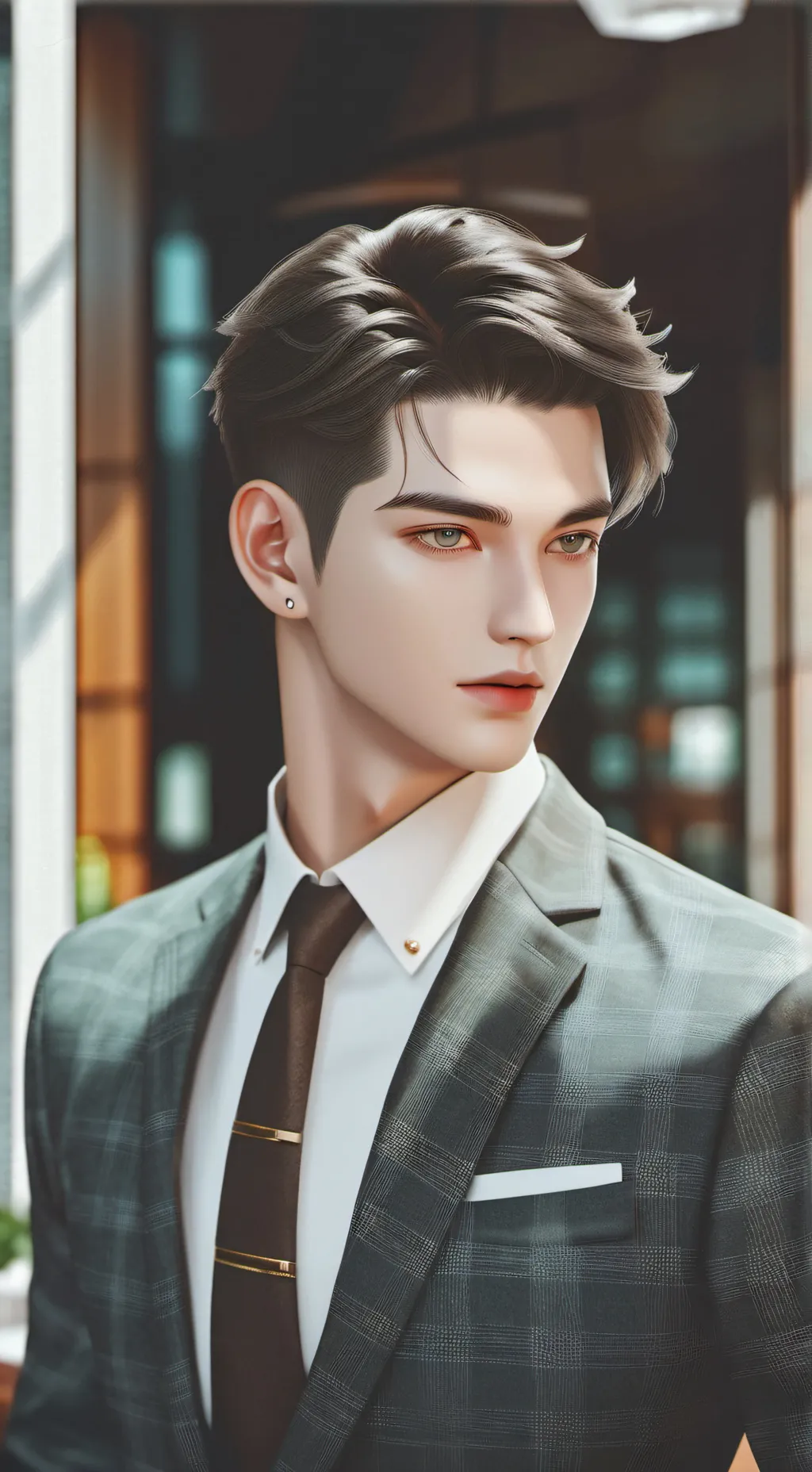 ai character: James Lorenzo  background