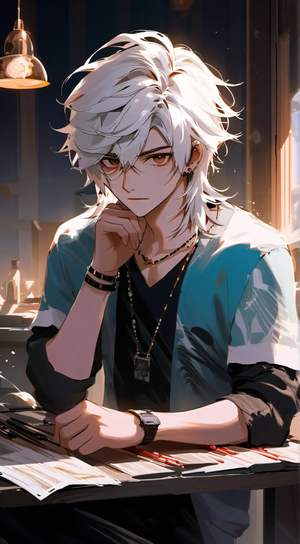 ai character: Leo background