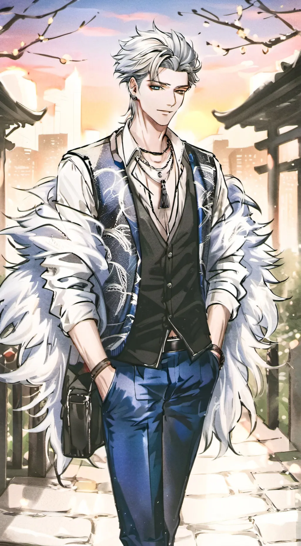 ai character: gojo background