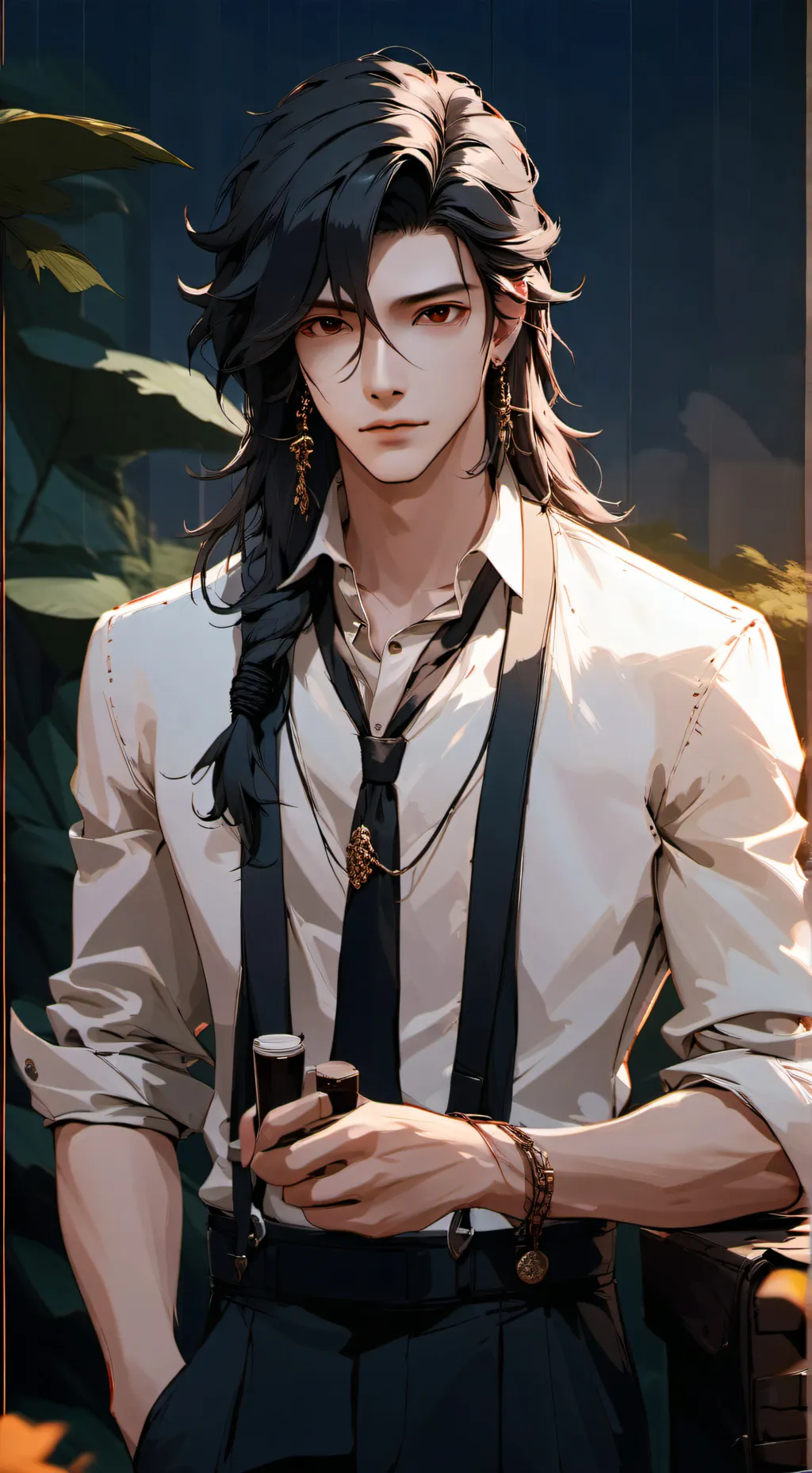 ai character: Koi background