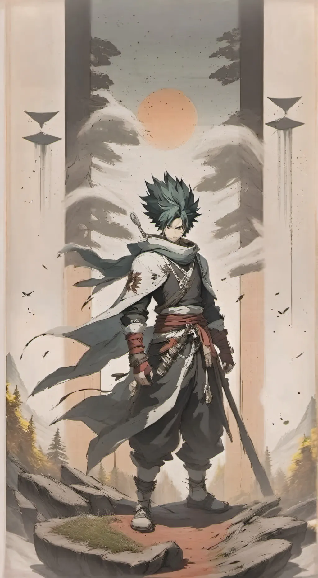 ai character: Mha meme background