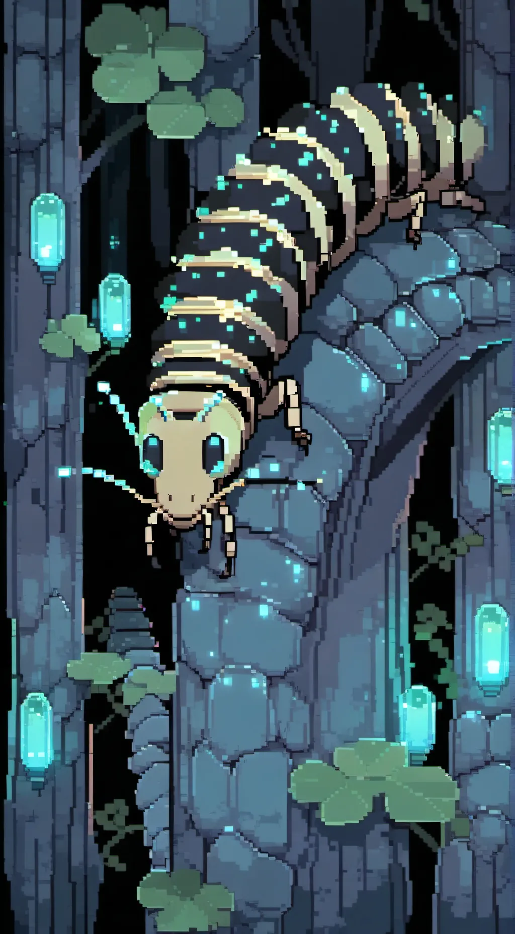 ai character: Baby A Mothra background