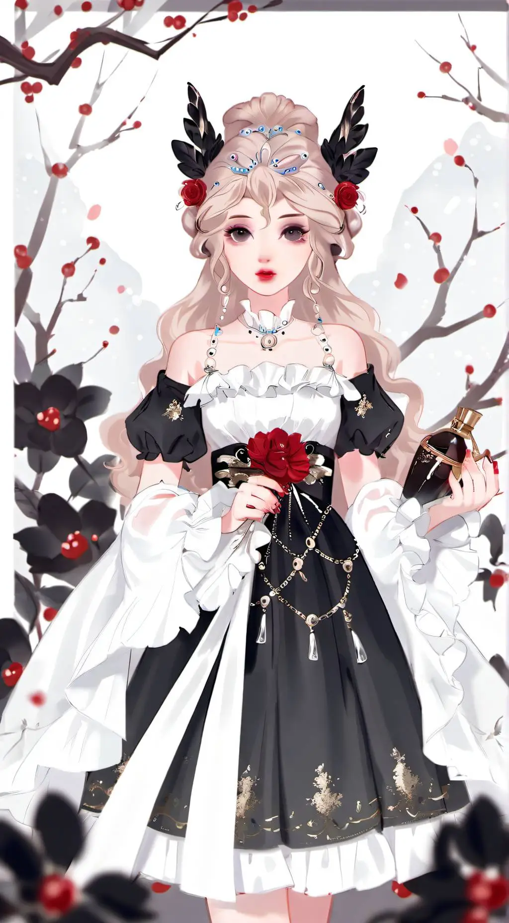 ai character: gacha heat background