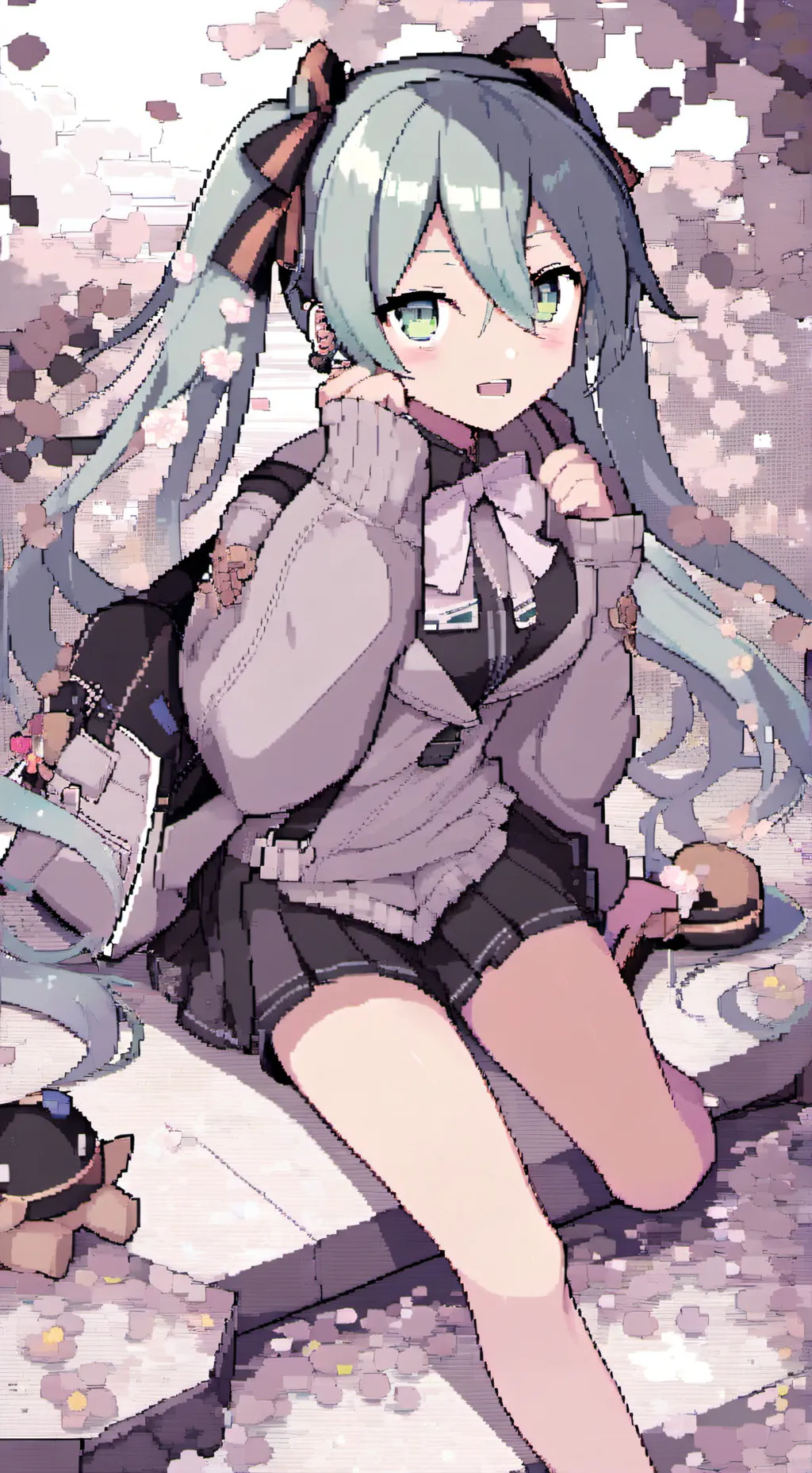 ai character: Make miku laugh 😂 background