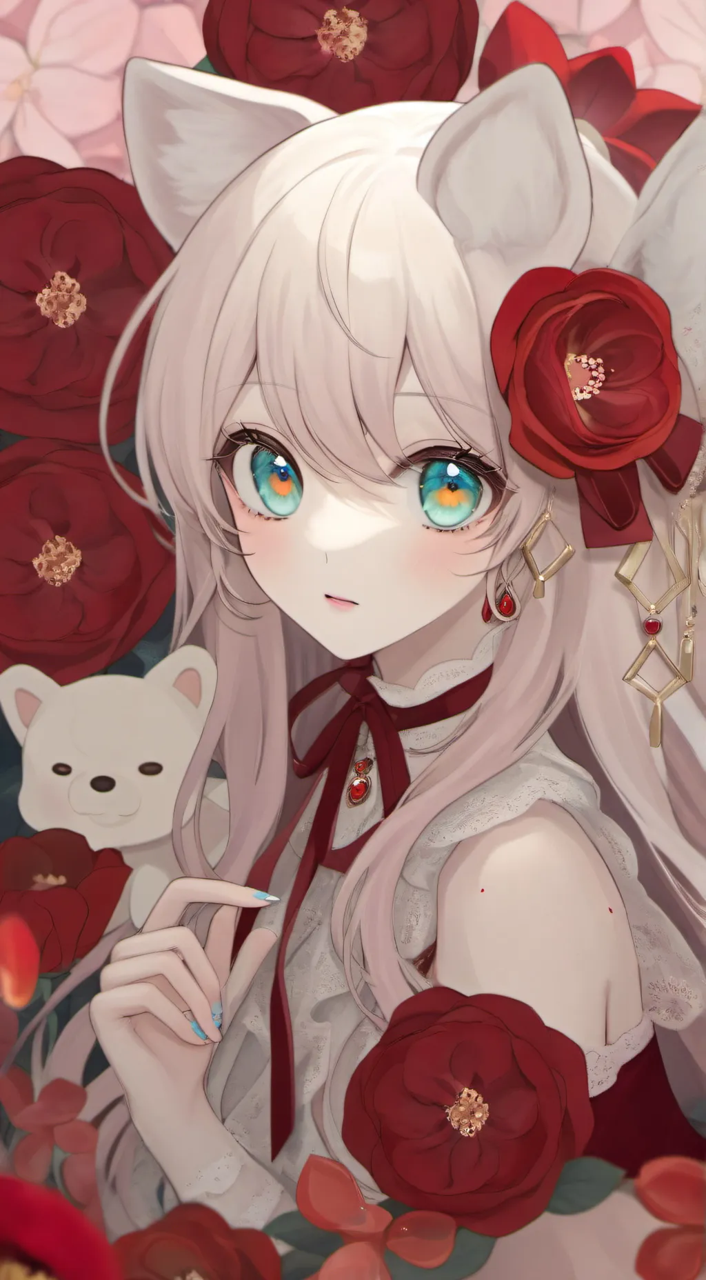 ai character: ꨄrosaꨄ background