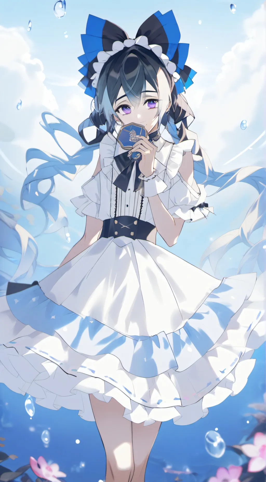 ai character: Nueva/o pilar background