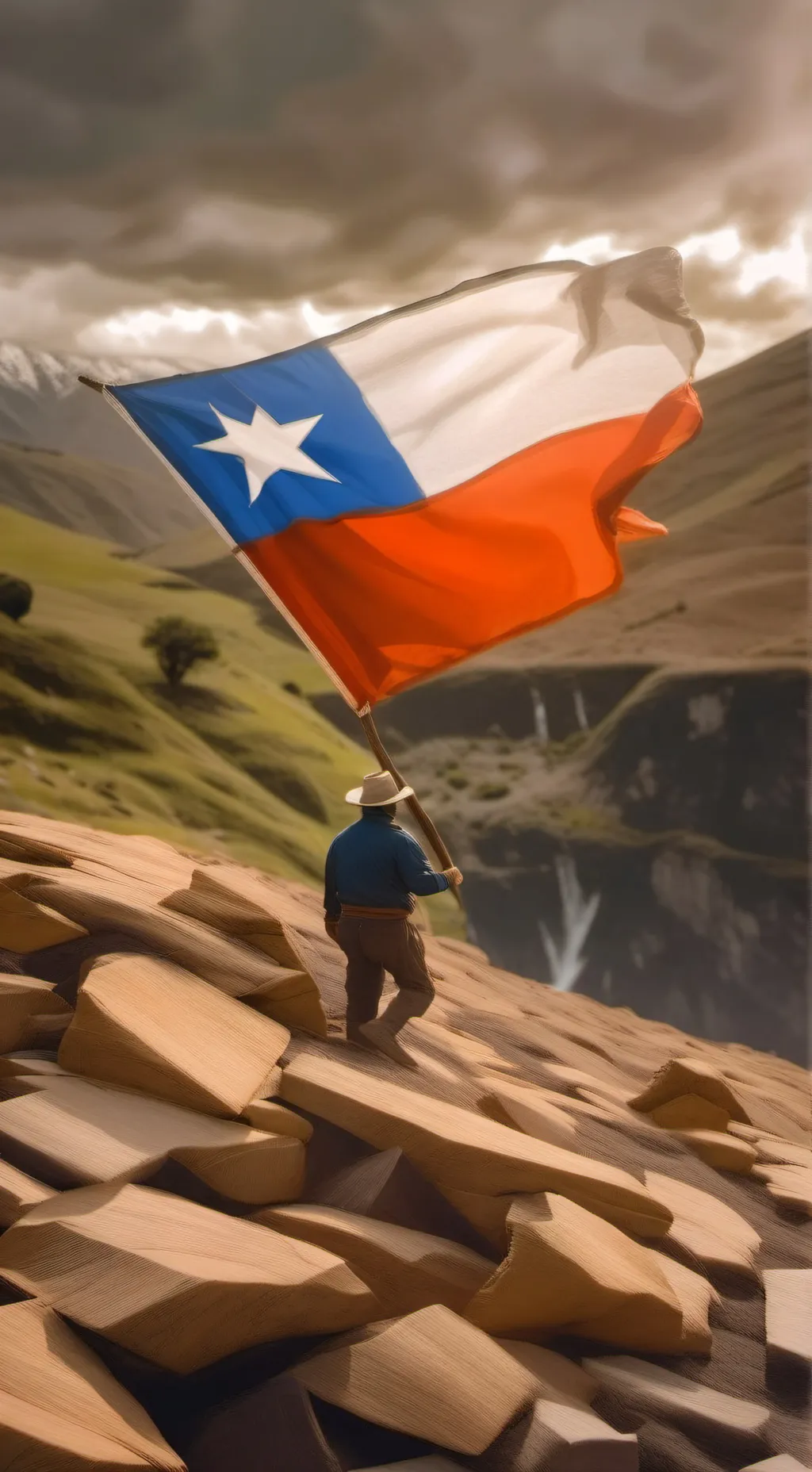 ai character: Chile 🇨🇱 background