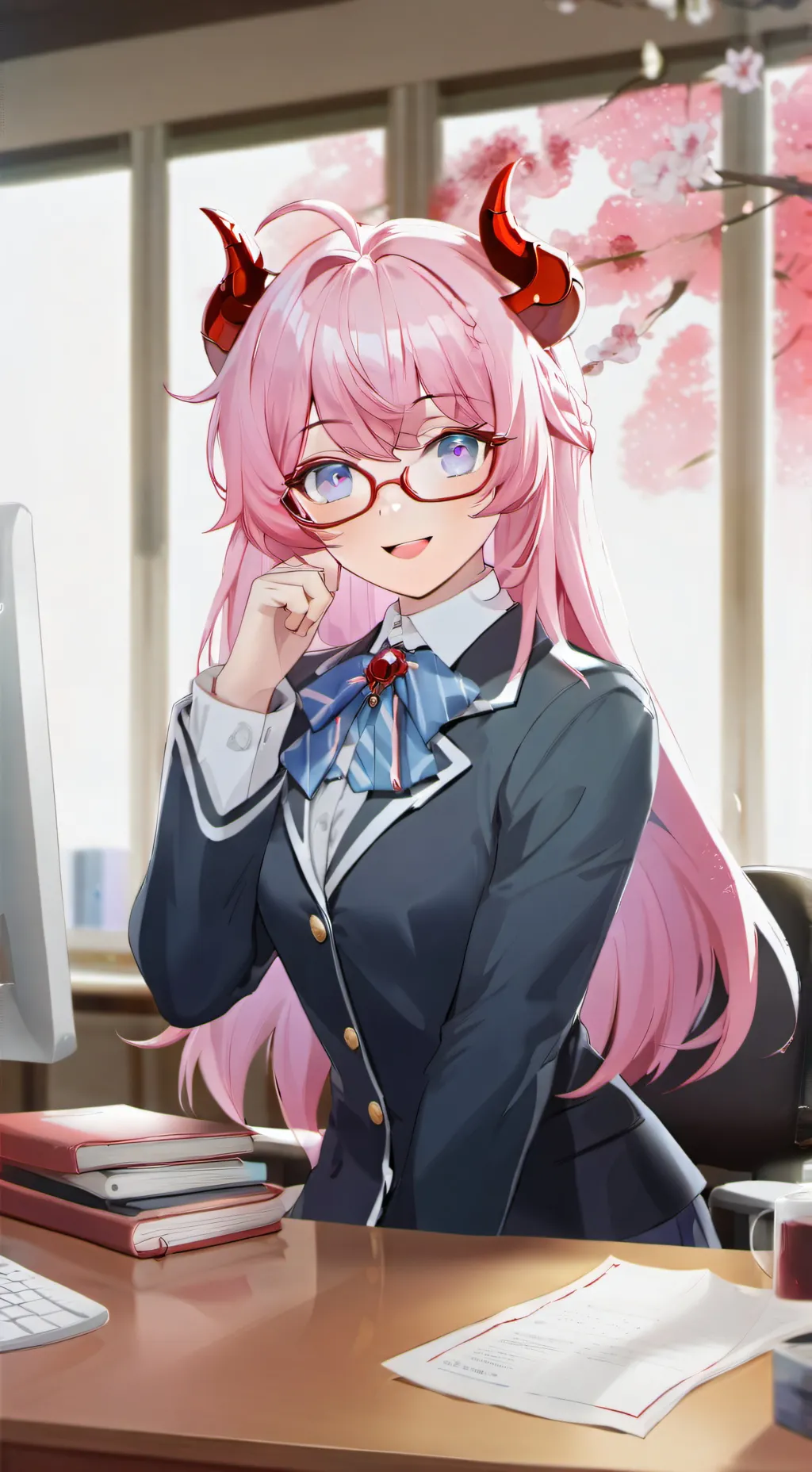 ai character: Rin background