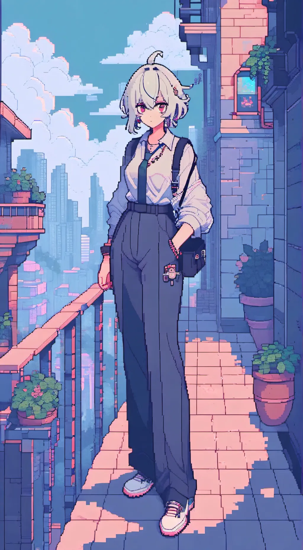 ai character: Junko konno background