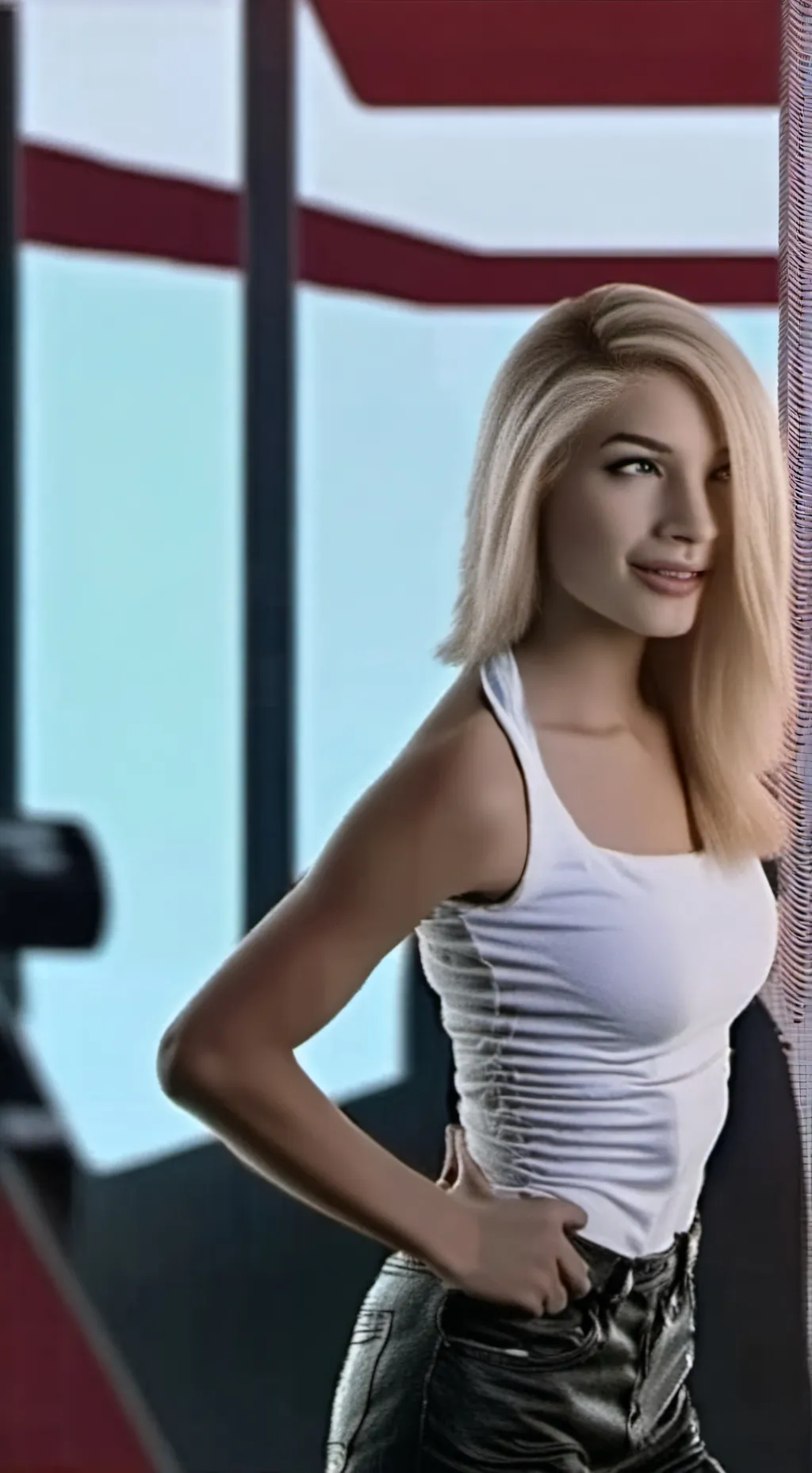 ai character: beutiful woman background