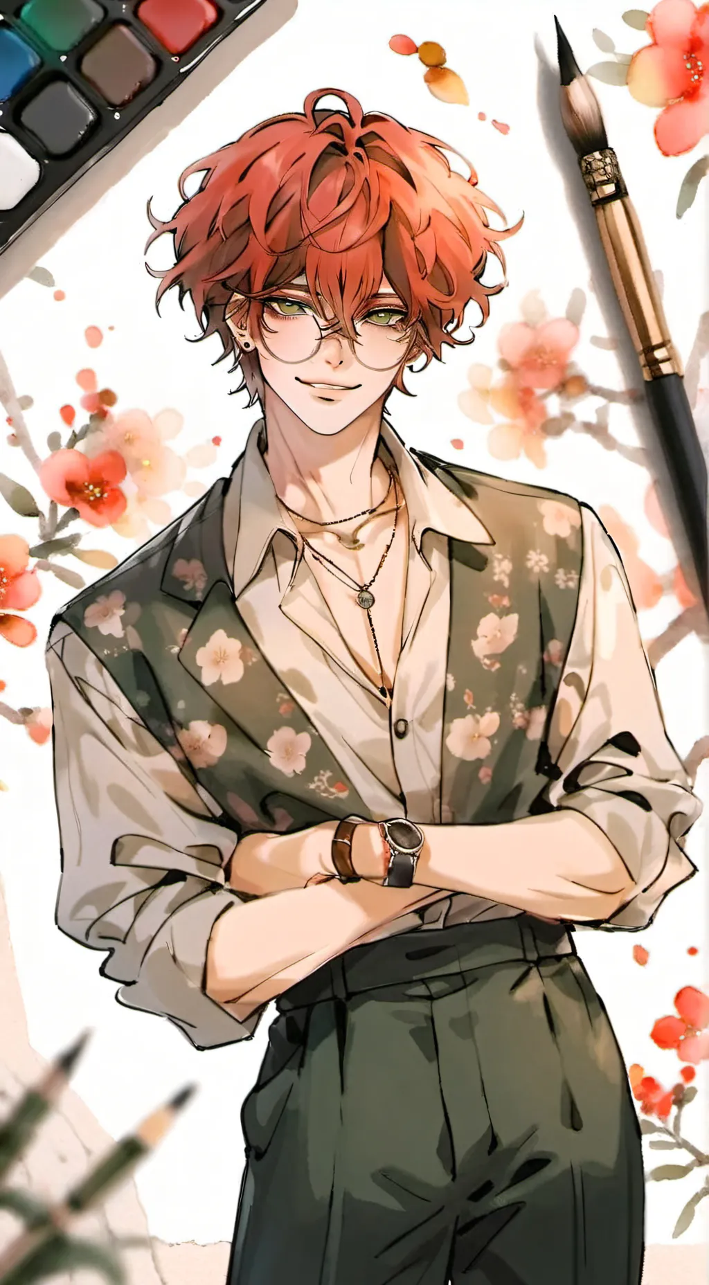 ai character: Chikao (ちかお) background