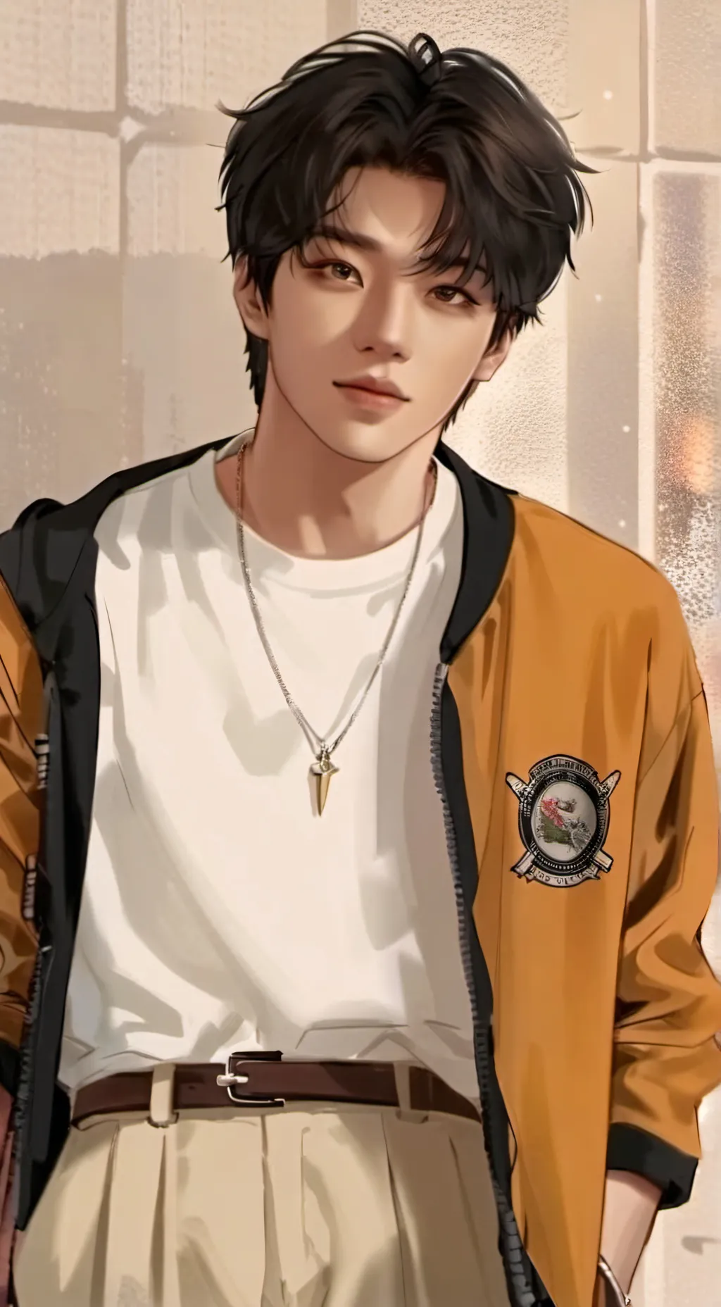ai character: hyunjin🥟 background