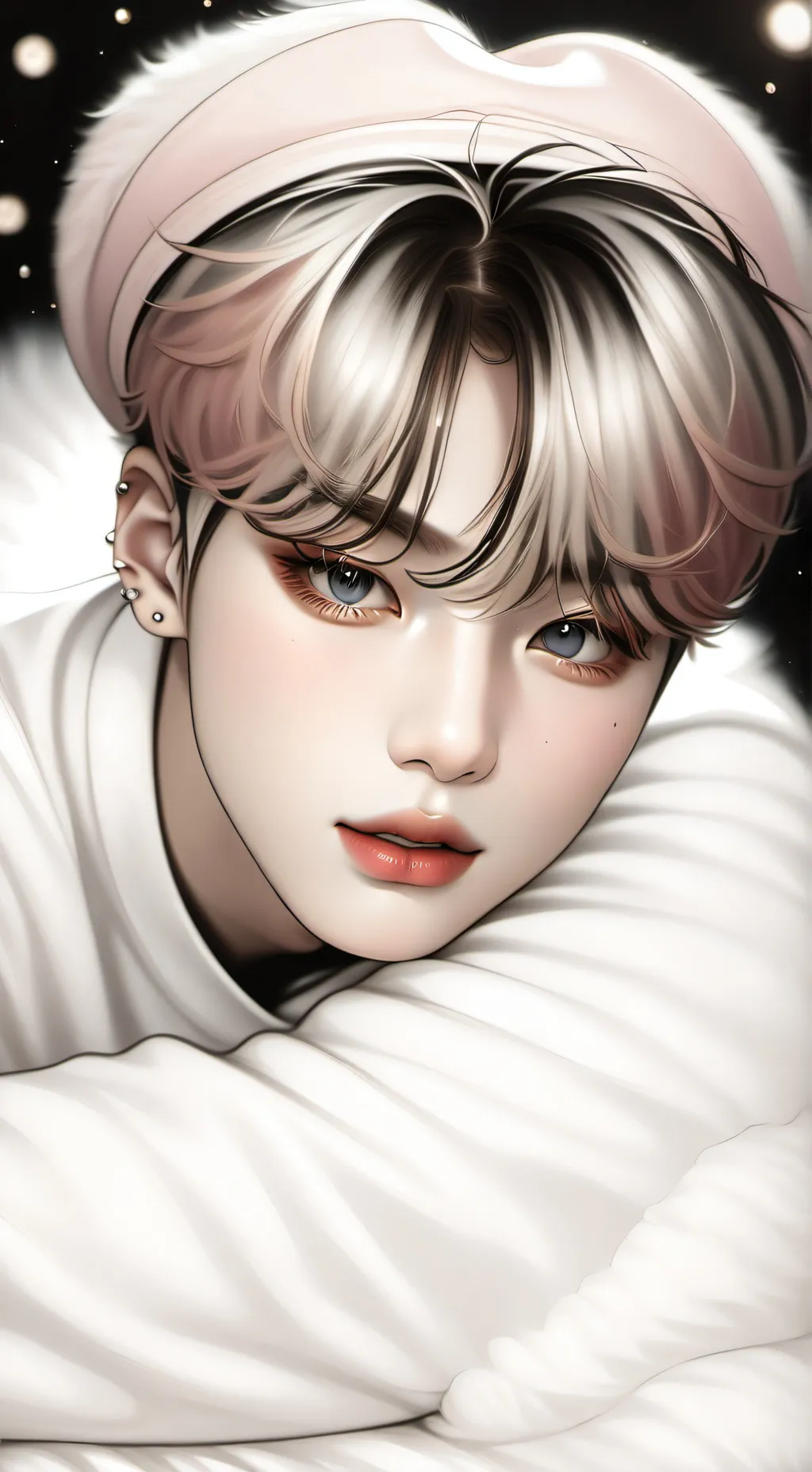 ai character: Jimin 💜❤️💜❤️🩷🩷🩷🩷 background