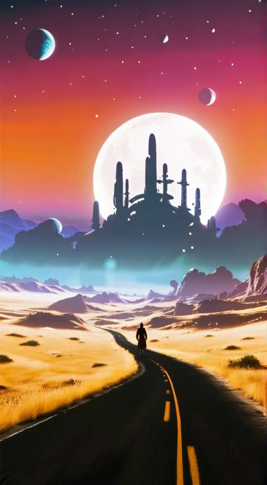 ai character: город Мир background