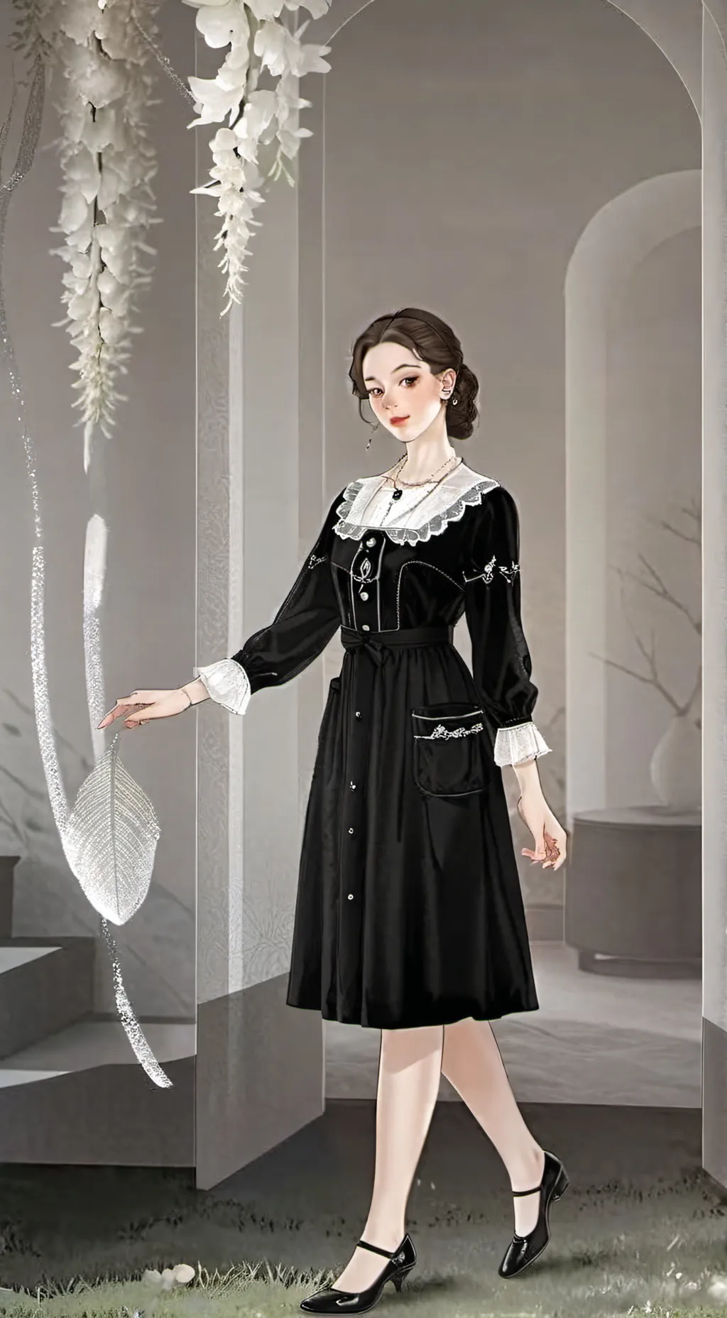 ai character: luna background