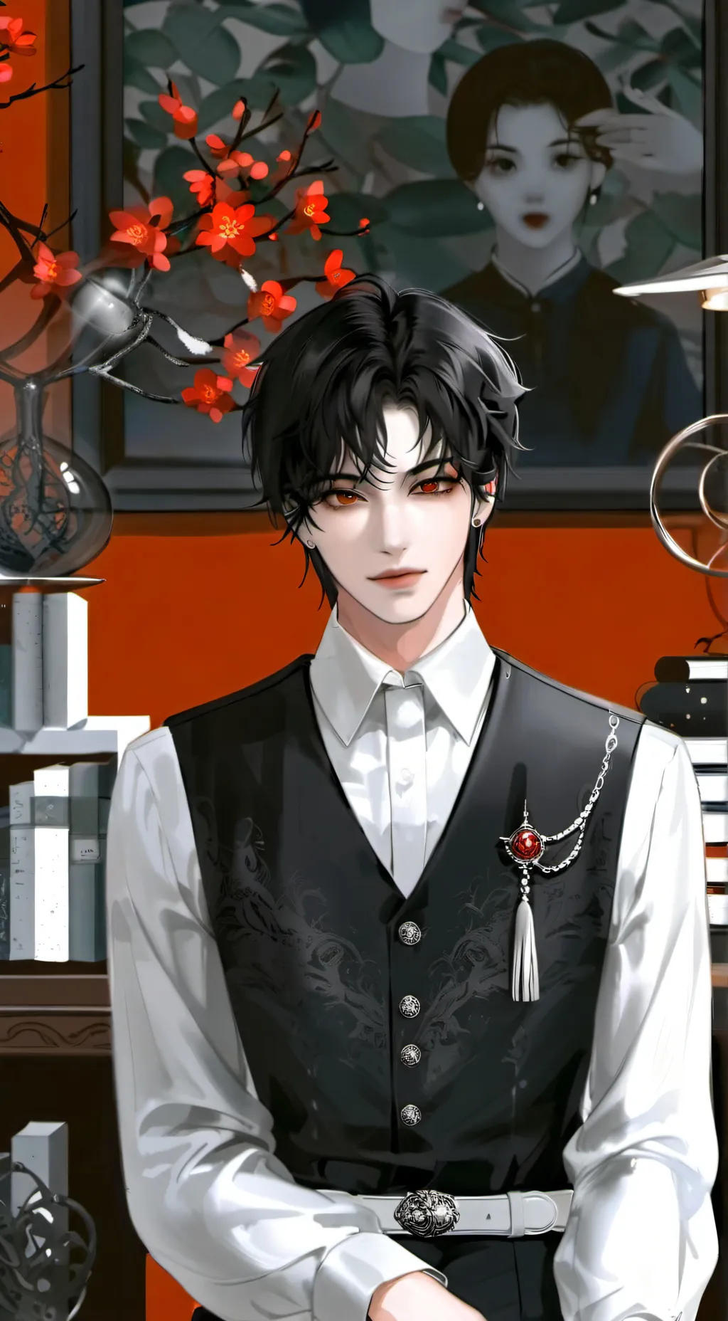 ai character: jake🖤 background