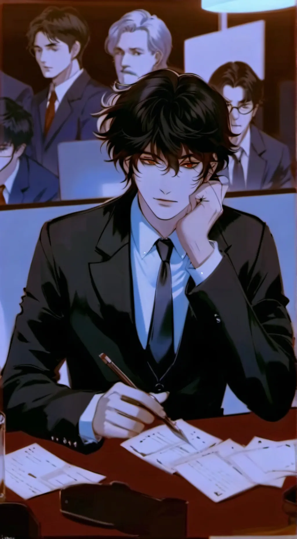 ai character: ~•(Mafia job)•~ background