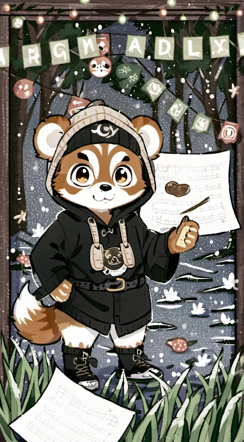 ai character: redpanda background