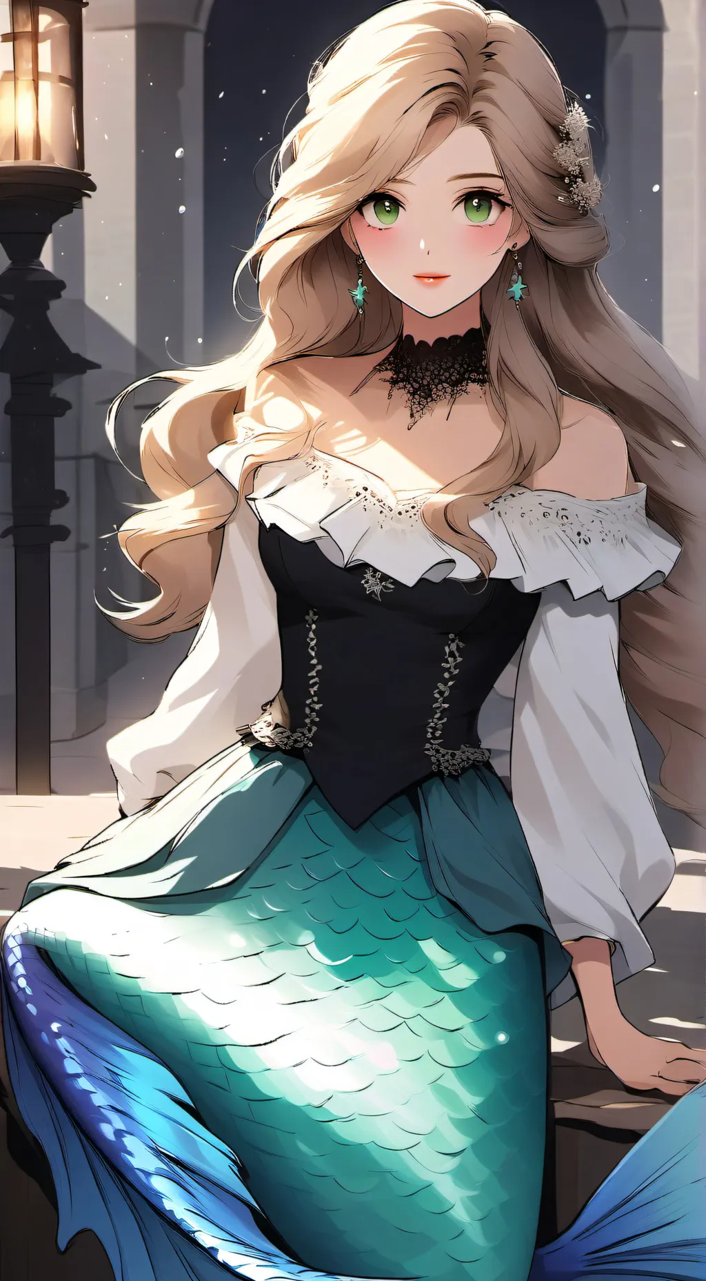 ai character: Leah  background