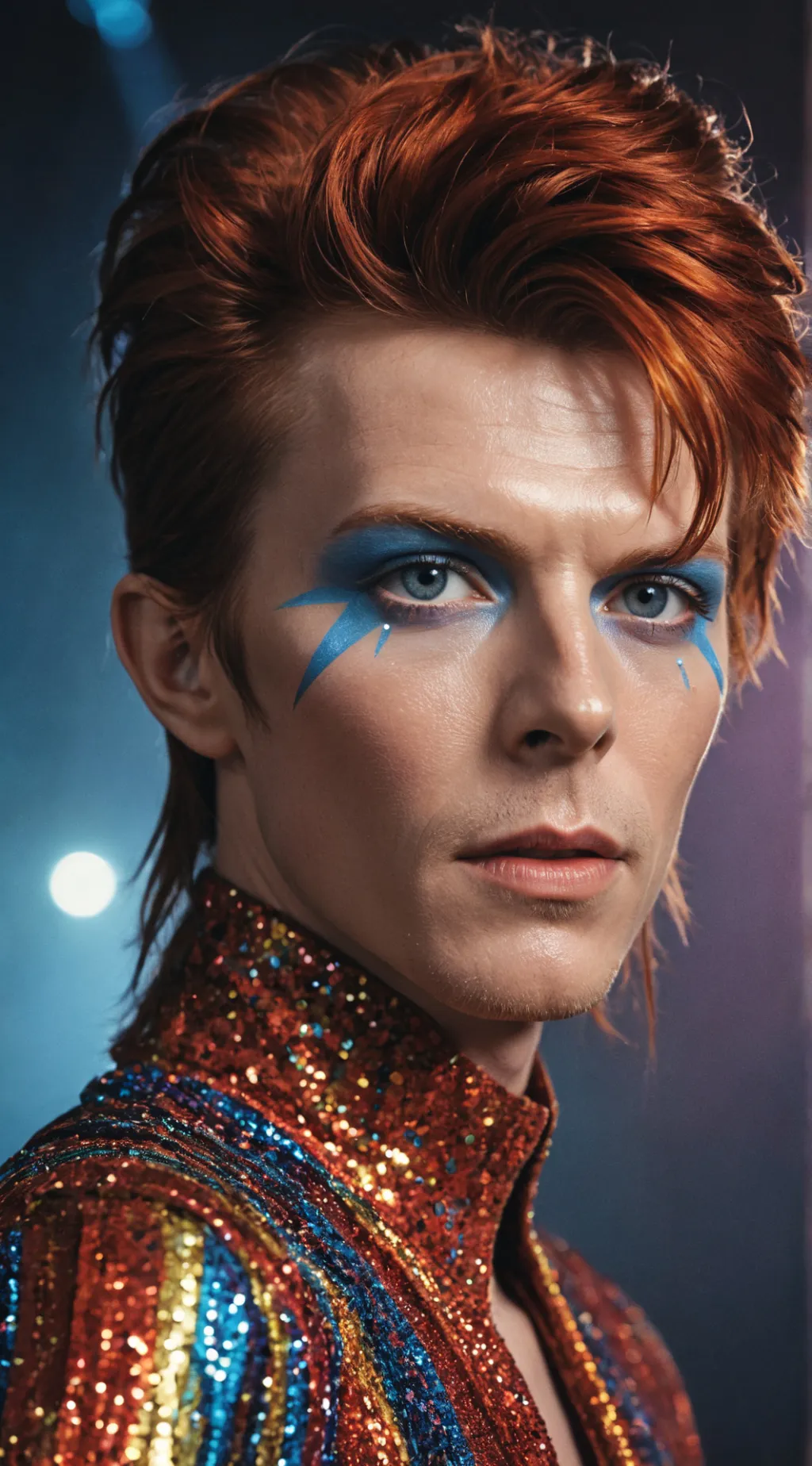 ai character: David Bowie background