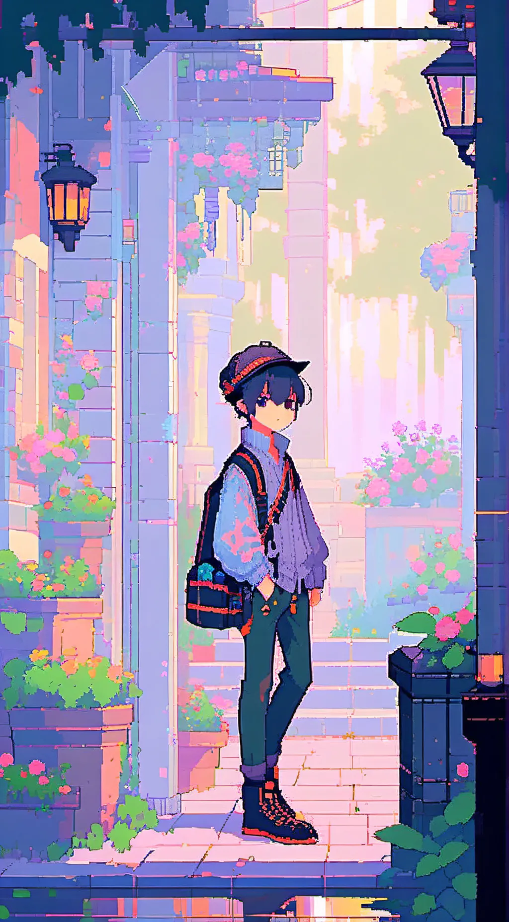 ai character: Tickle (i tried)  background