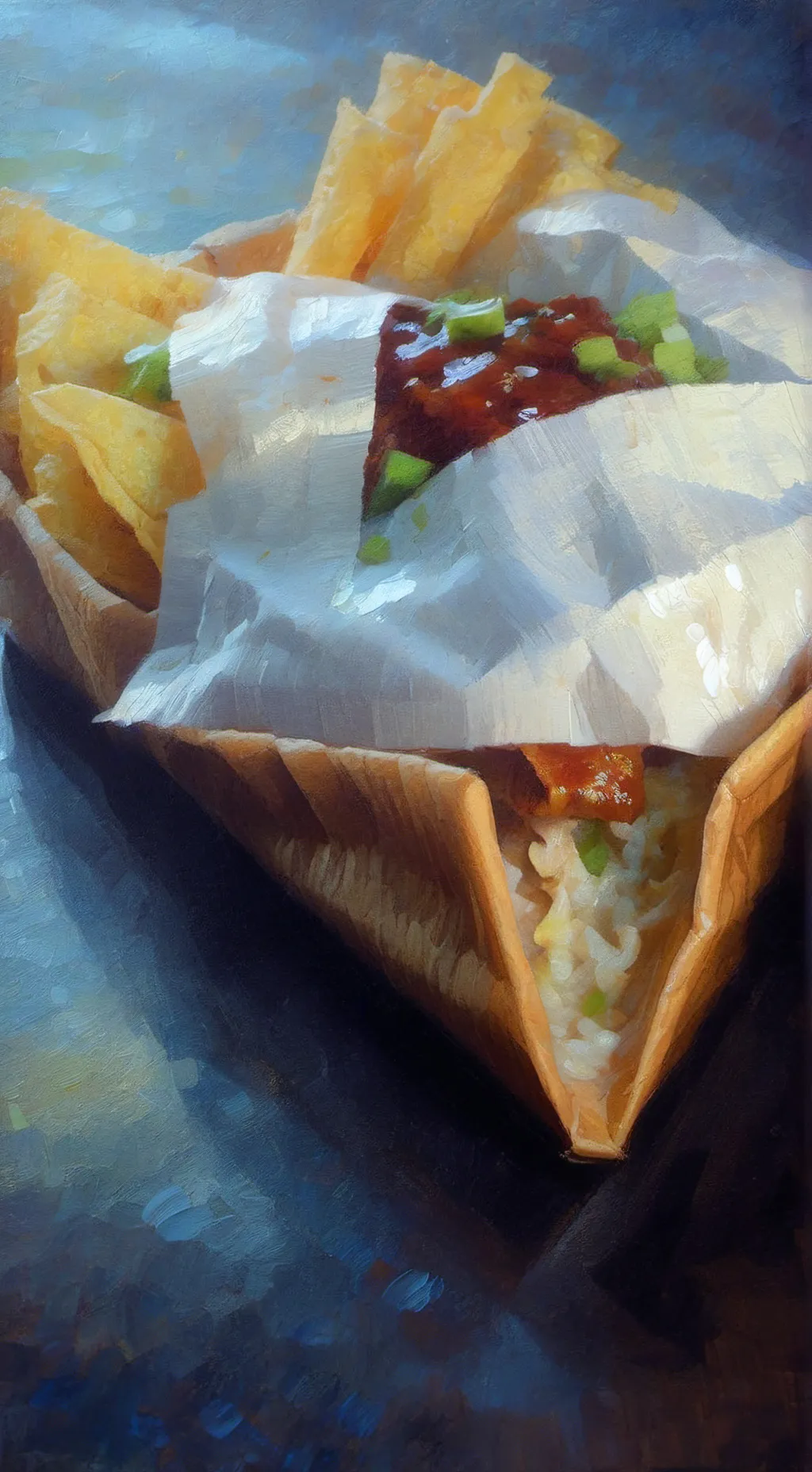 ai character: taco bell background