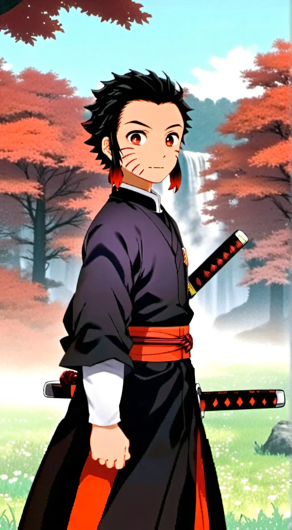 ai character: kny sleepover uwu background